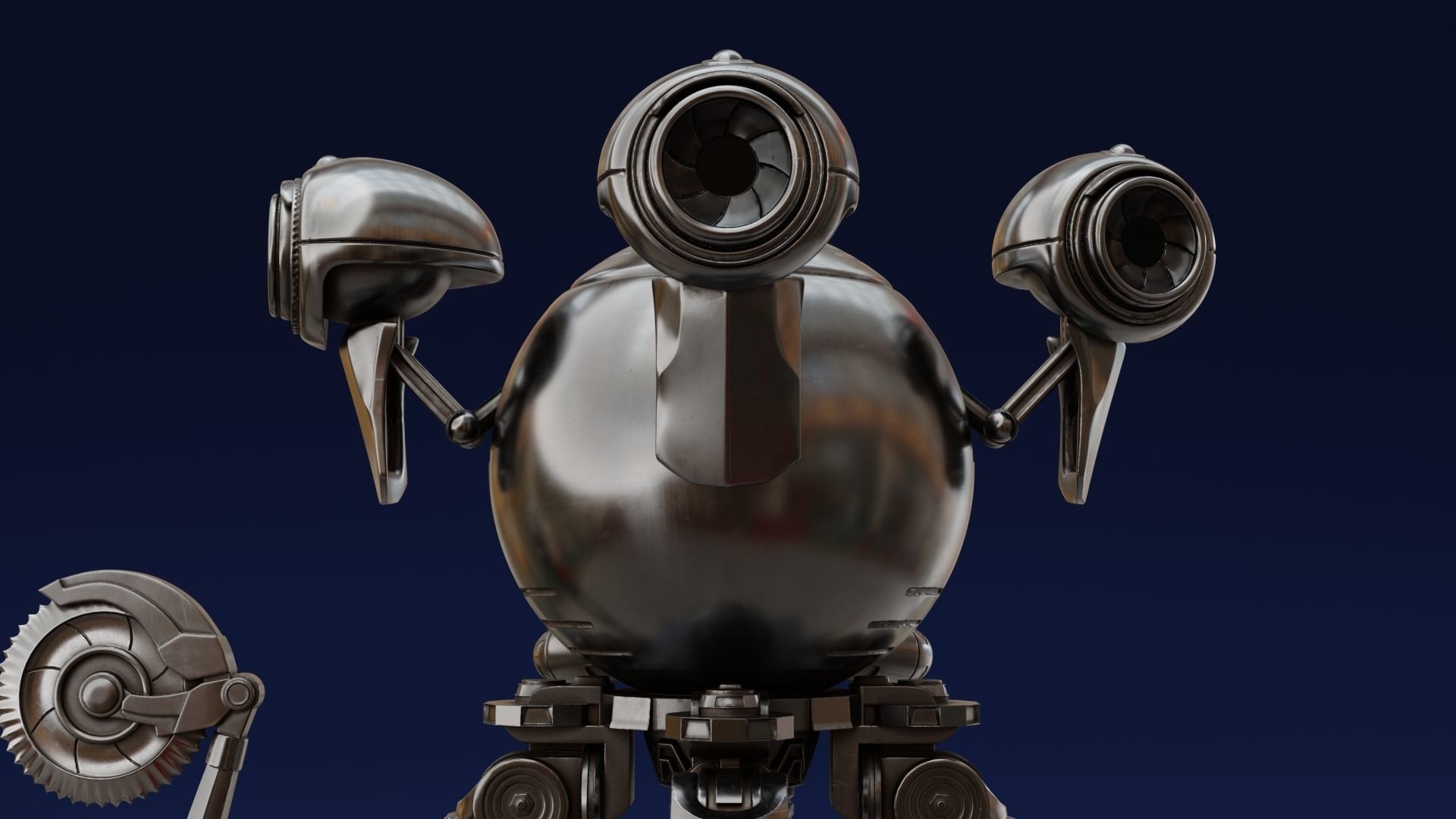 Fallout Codsworth 3D model 3D printable CGTrader