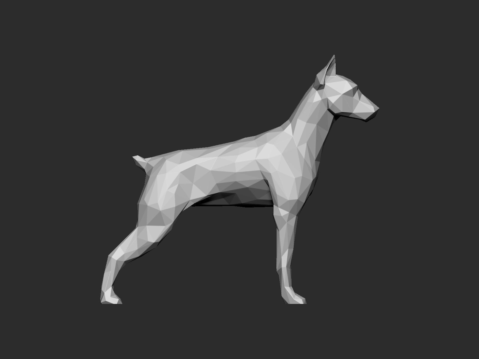 Mini doberman 3D model 3D printable | CGTrader