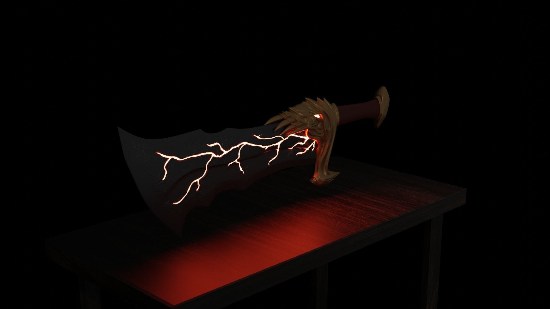 Blades of Chaos 3D print 3D model 3D printable CGTrader Blades of Chaos 3D print 3D model 3D printable CGTrader