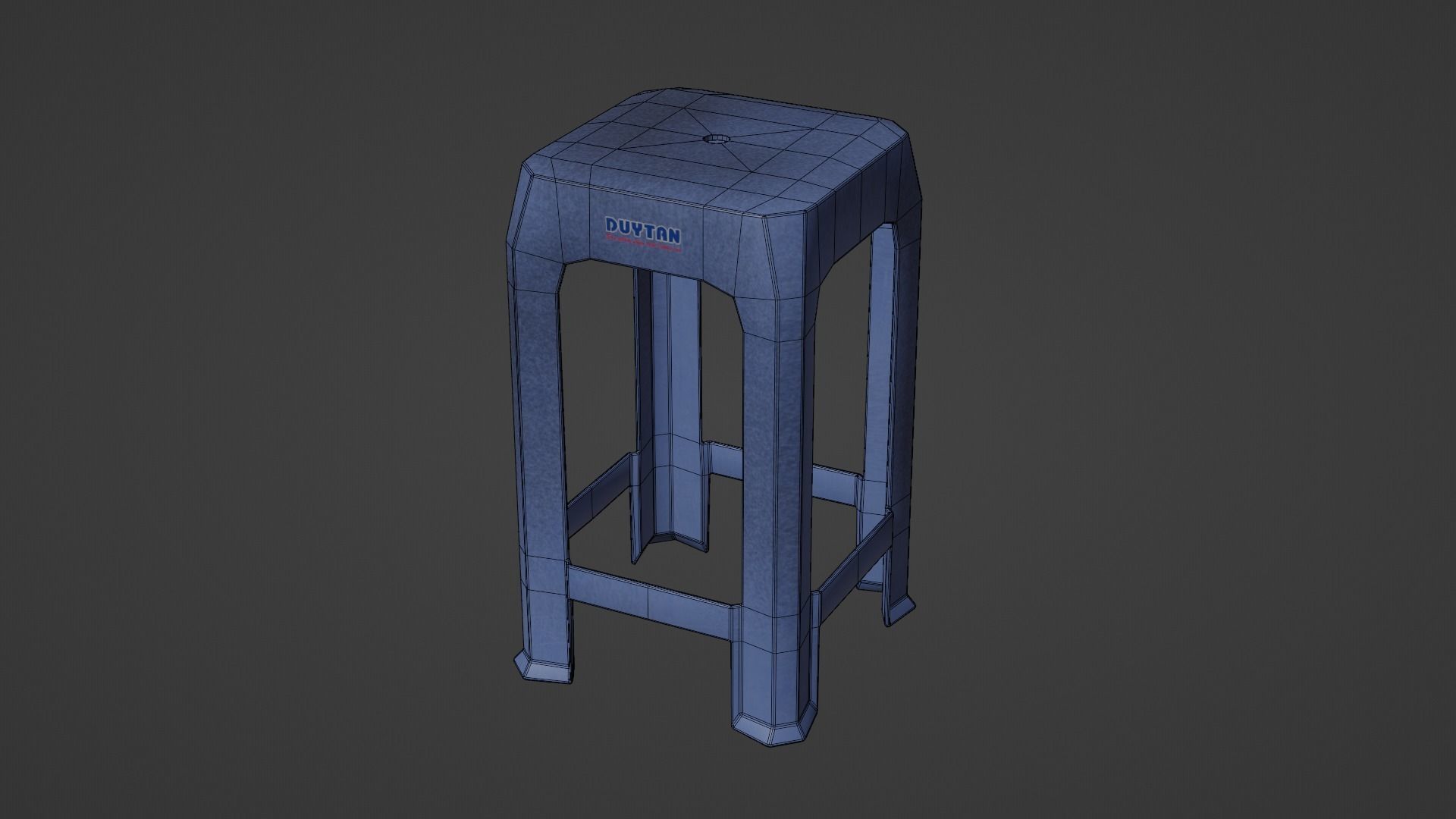 3D model Vietnamese stool VR / AR / lowpoly CGTrader
