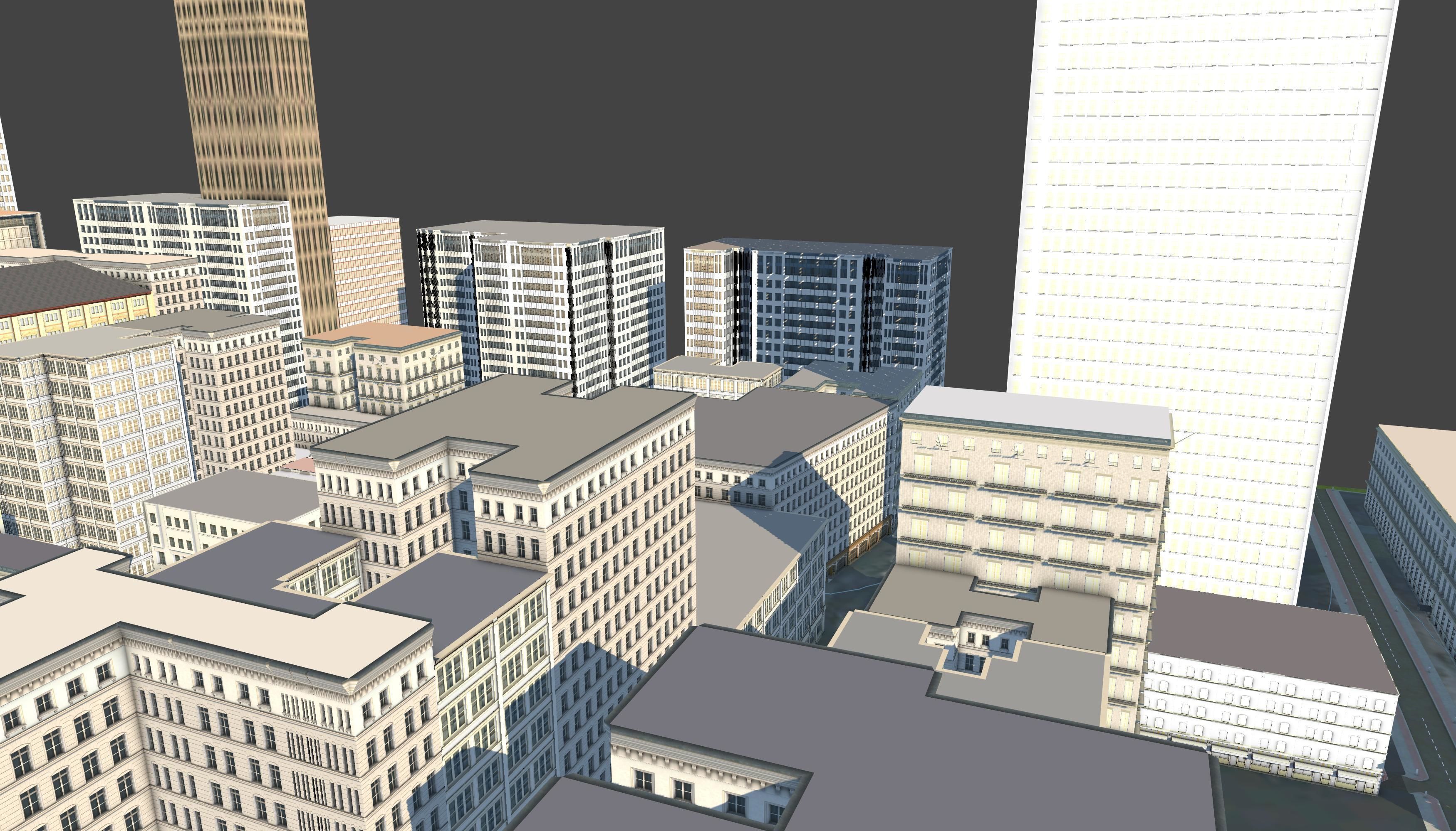 3D model 3D Lifesize Textured City Model vol 3 VR / AR / low-poly ...