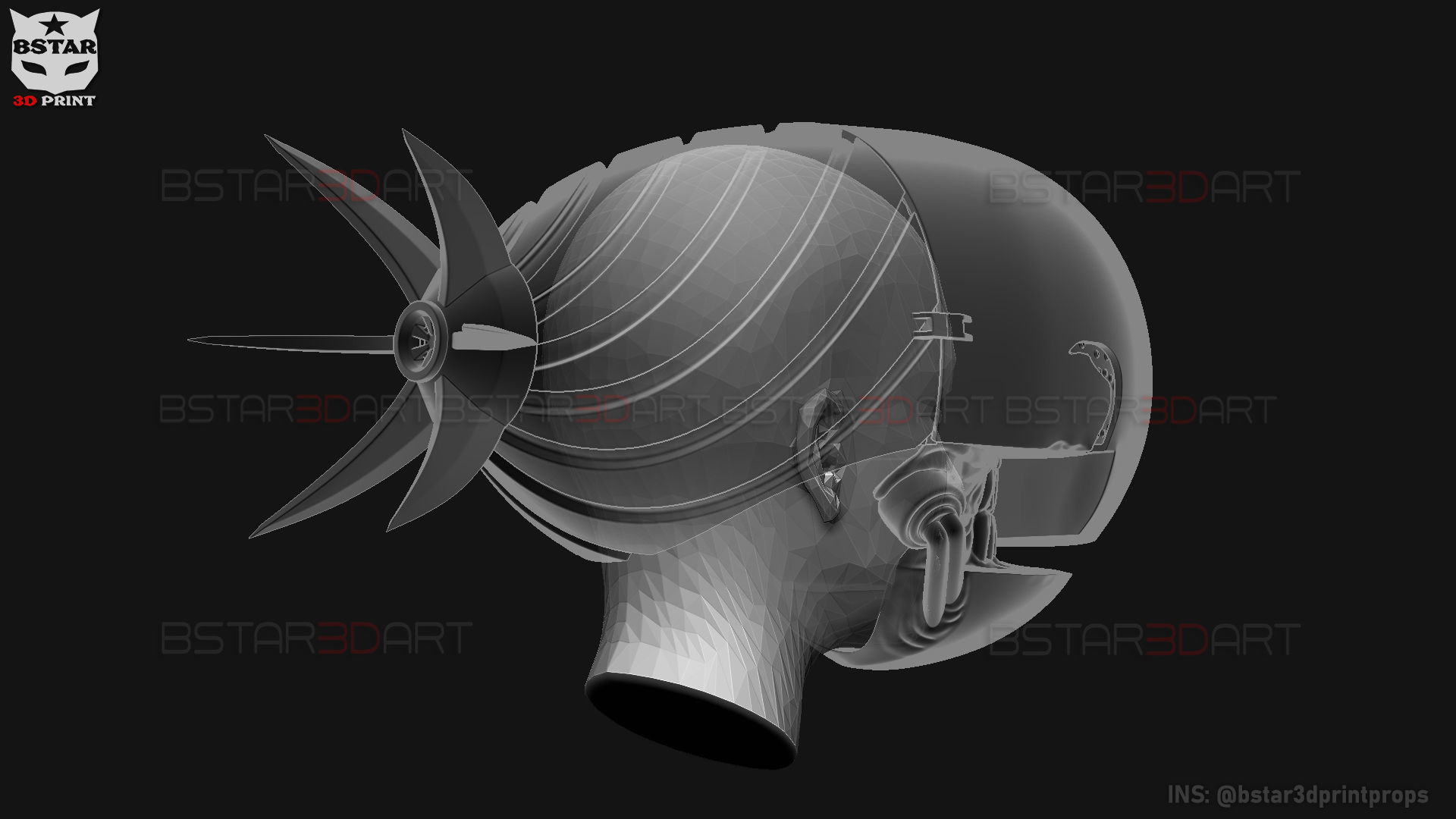 Bomb Devil Reze Helmet Chainsawman Cosplay 3D model 3D printable