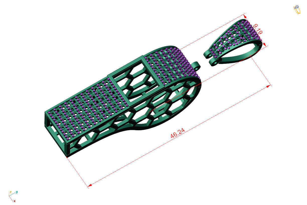 Whistle 3d print model free 3D model 3D printable | CGTrader