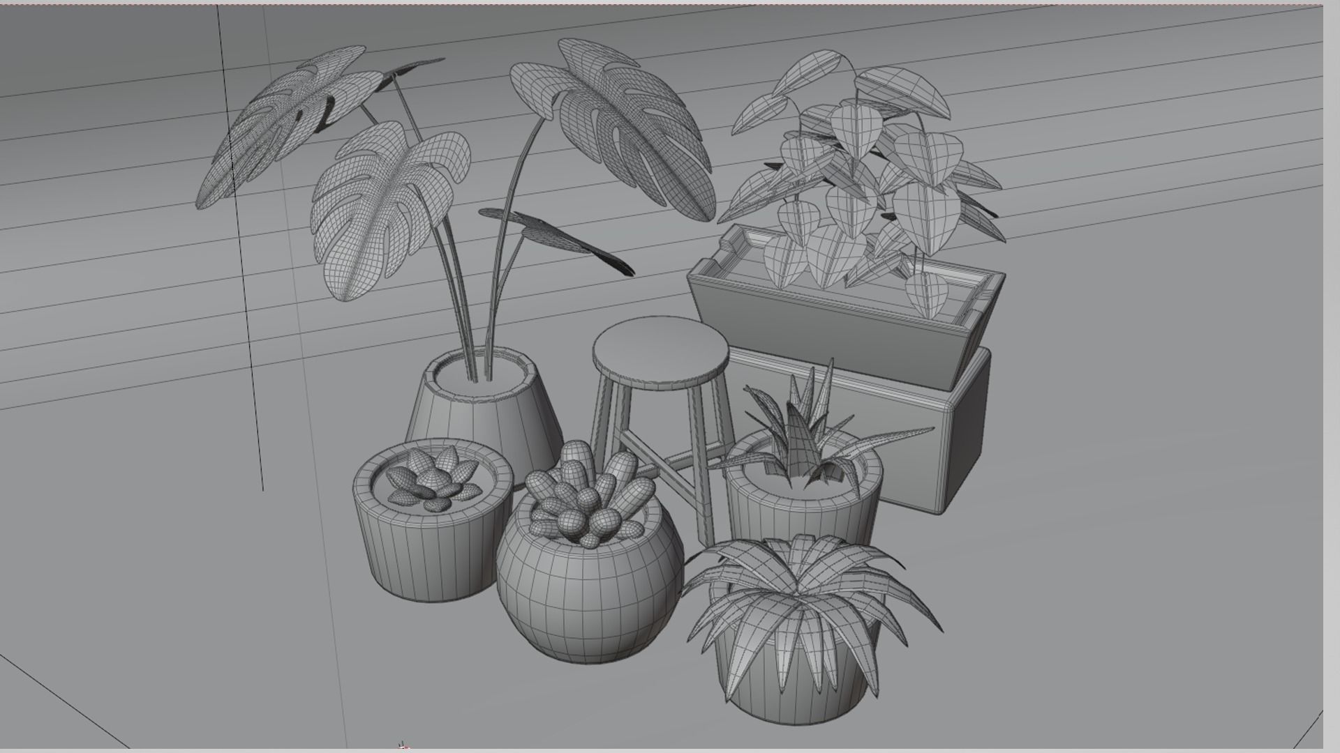 3D model Asset plants VR / AR / low-poly | CGTrader