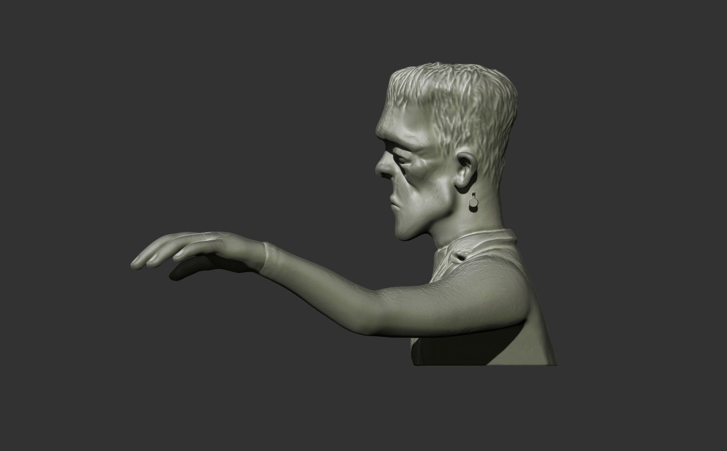 frankenstein head 3D model 3D printable | CGTrader
