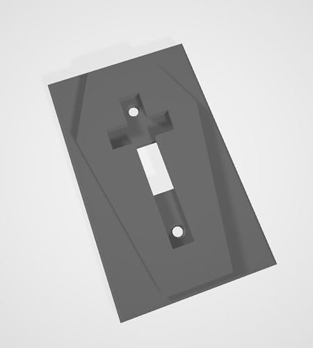Coffin Switch Plate 3D model 3D printable | CGTrader