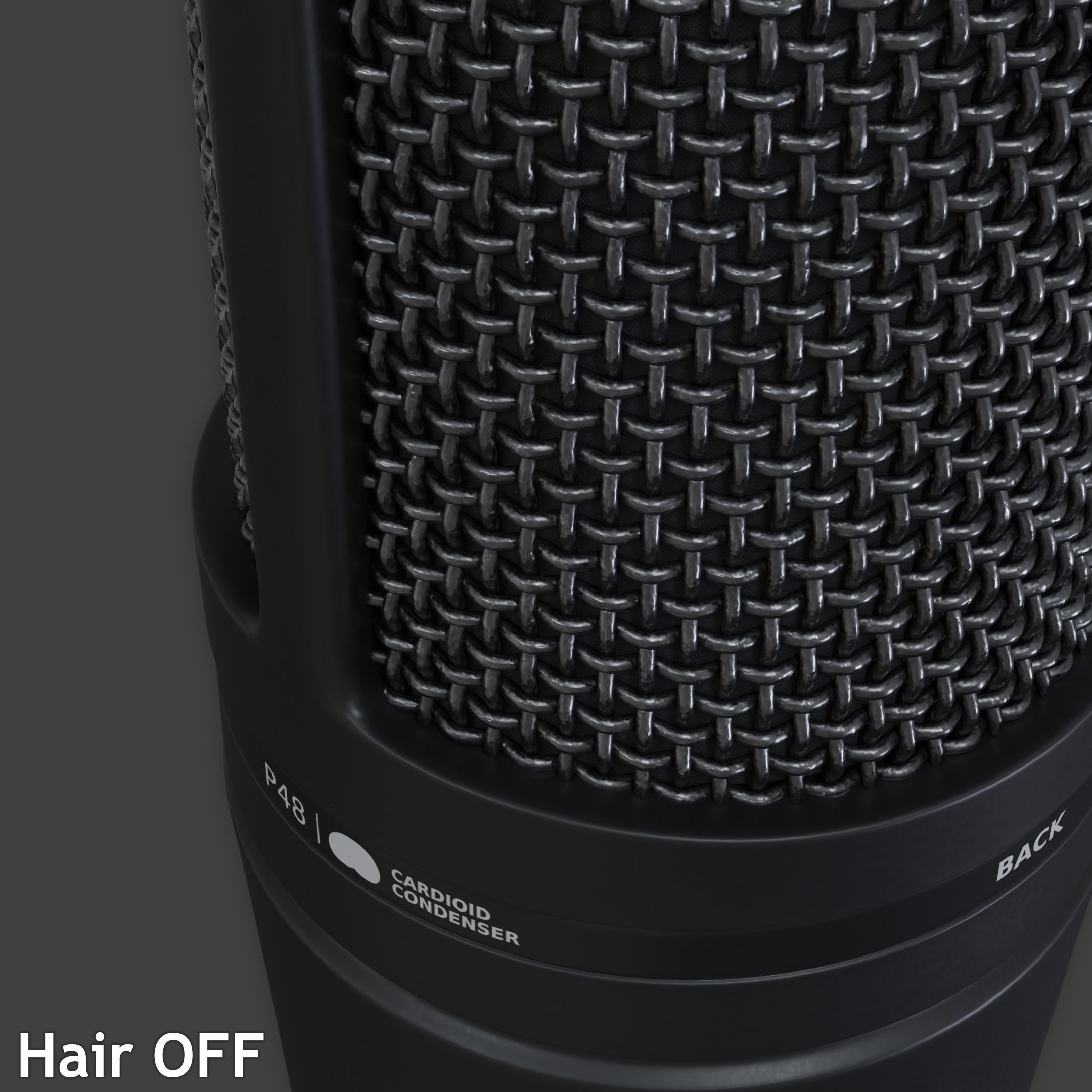 Audio-Technica AT2020 XLR Condenser Microphone 3D model rigged | CGTrader