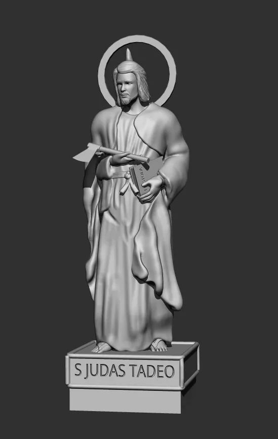 San Judas Tadeo 3D model 3D printable | CGTrader