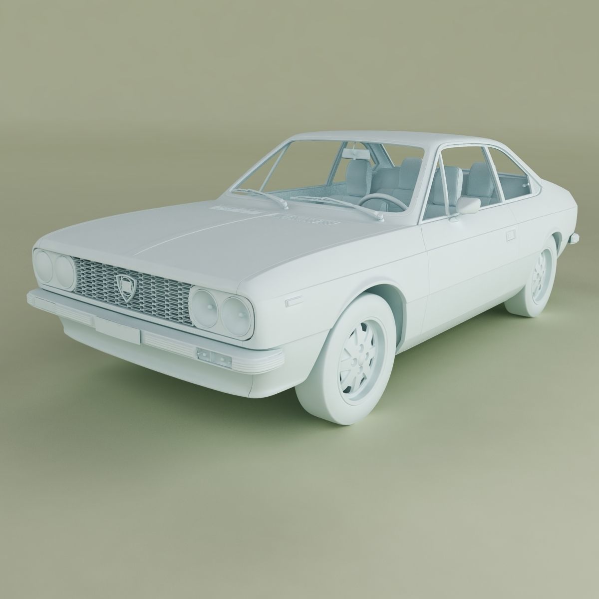 Lancia Beta Coupe 3D model | CGTrader