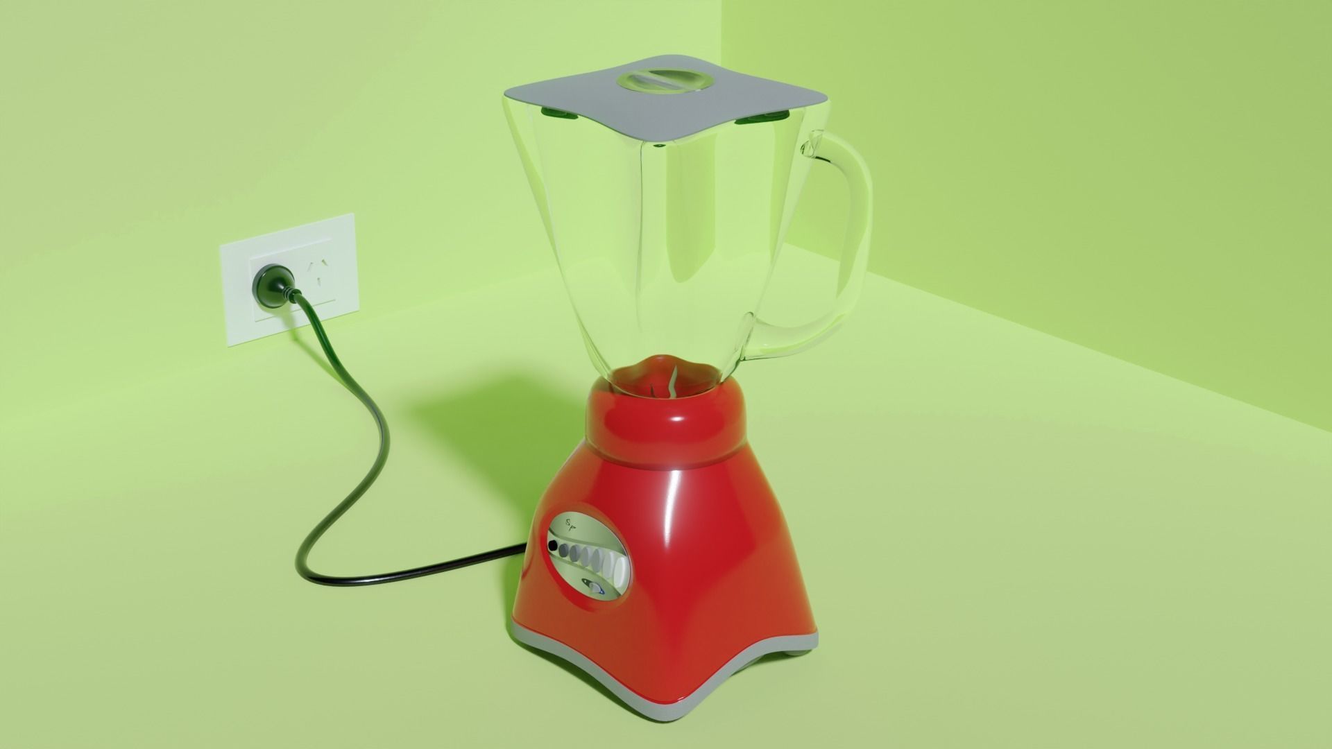 Red Blender 3D model CGTrader