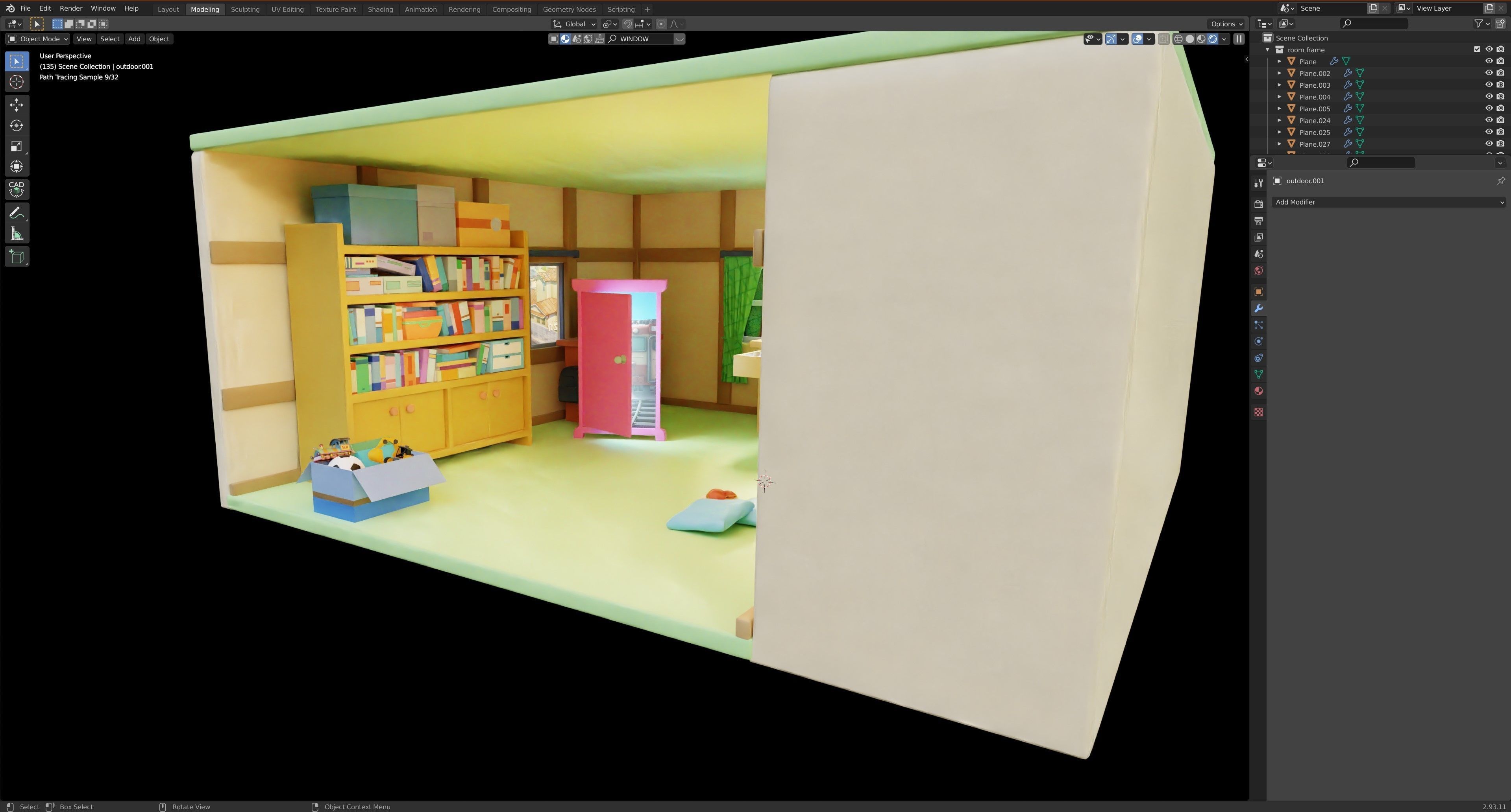 3D model Nobita room and Doraemon VR / AR / low-poly | CGTrader