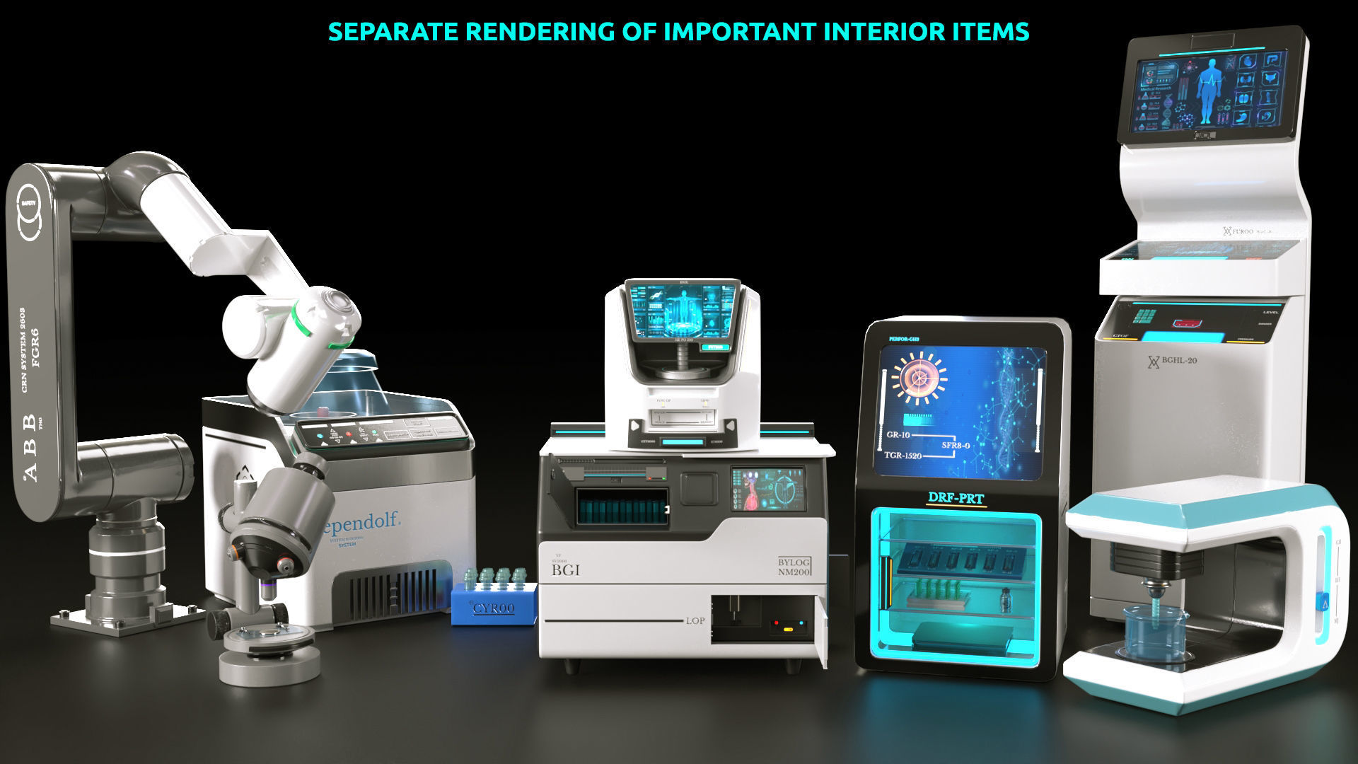 Sci Fi Interior laboratory 3D model | CGTrader