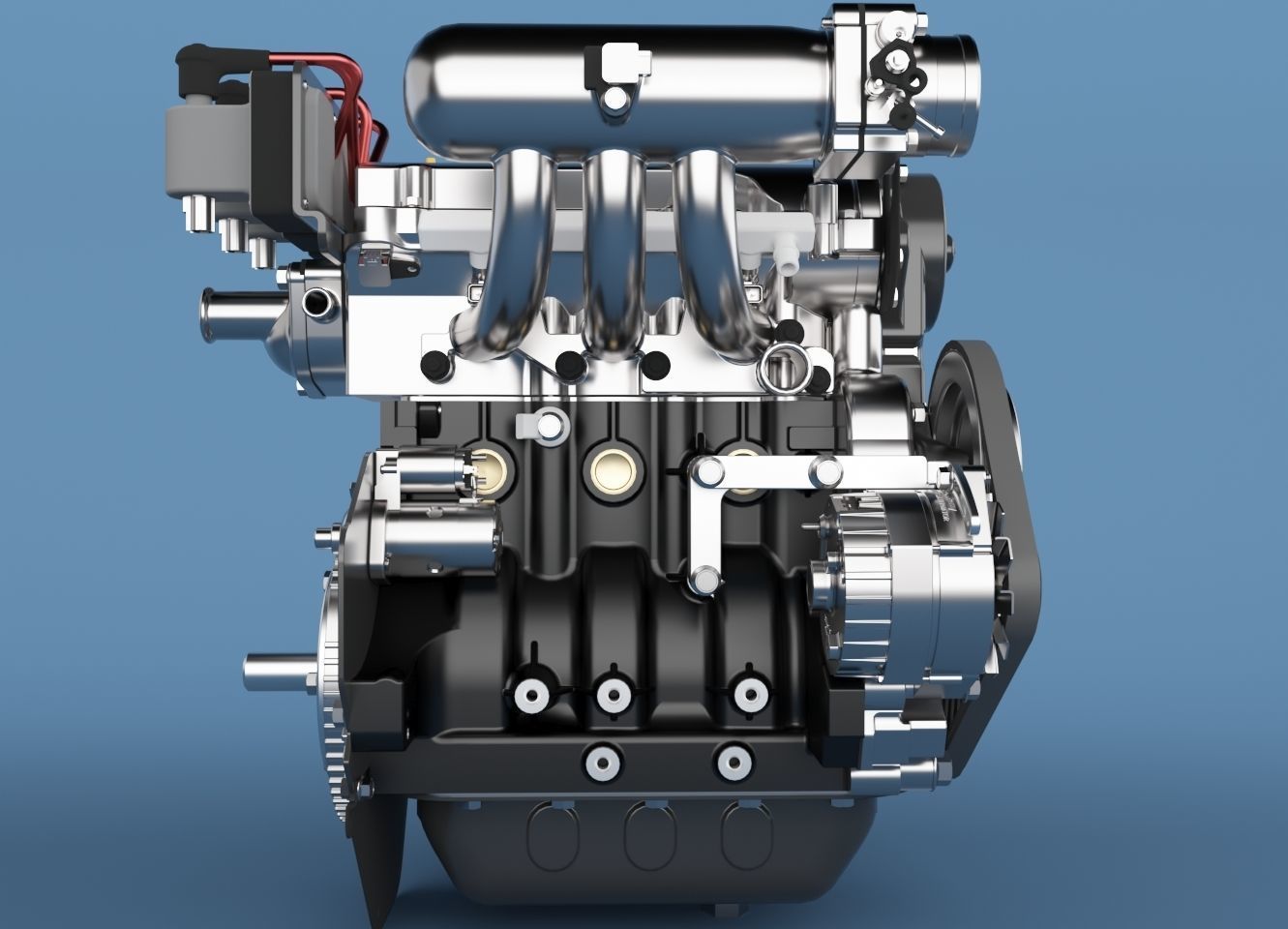 engine john deere gator 3D model CGTrader
