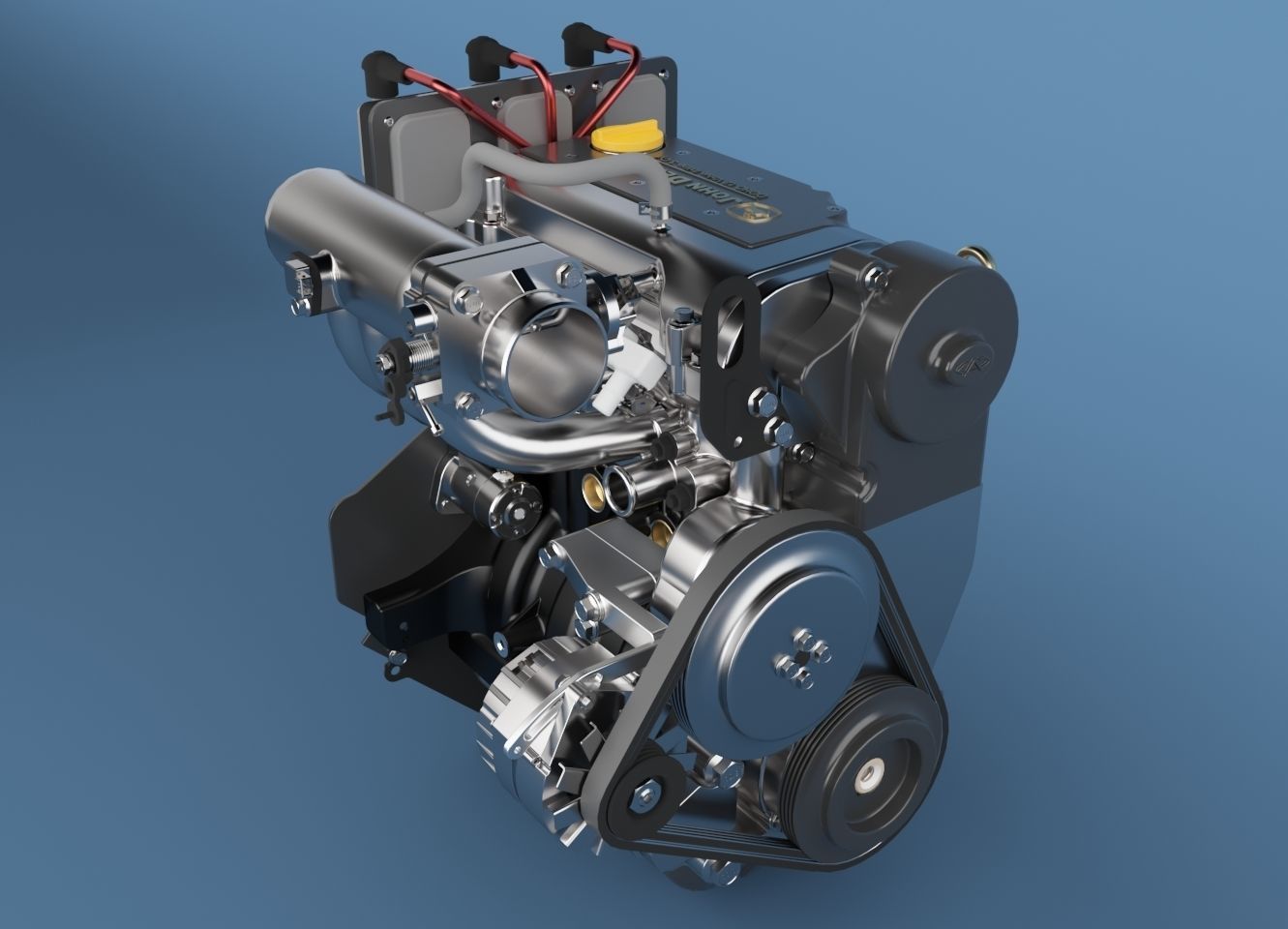 engine john deere gator 3D model CGTrader