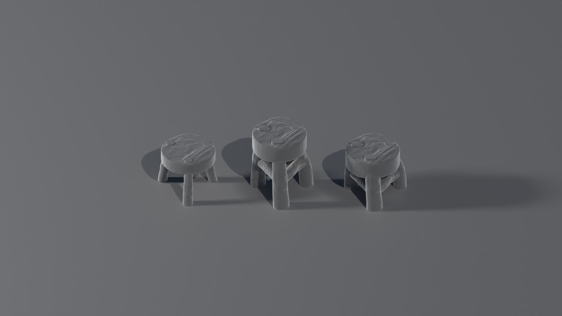 Fantasy medieval tavern stools 3d printable - Tabletop 3D model 3D ...