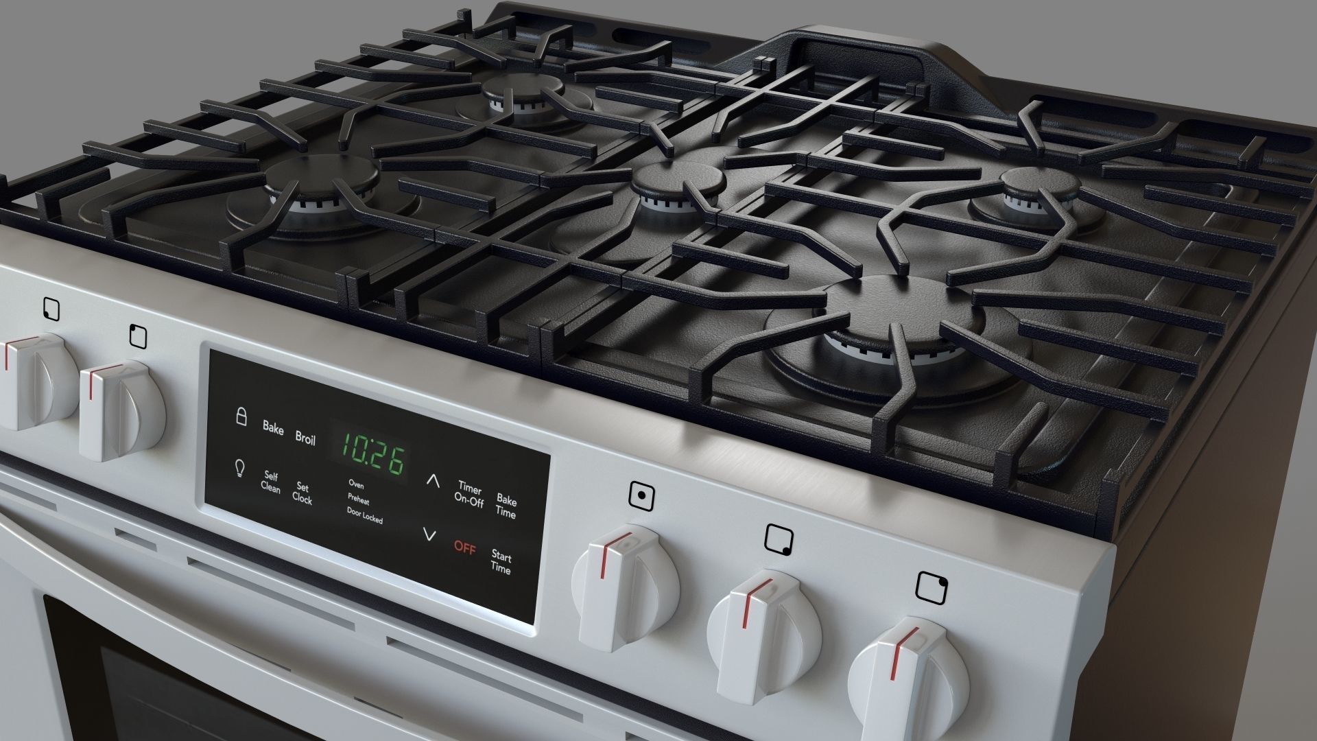 Frigidaire 30 Front Control Freestanding Gas Range 3D model CGTrader