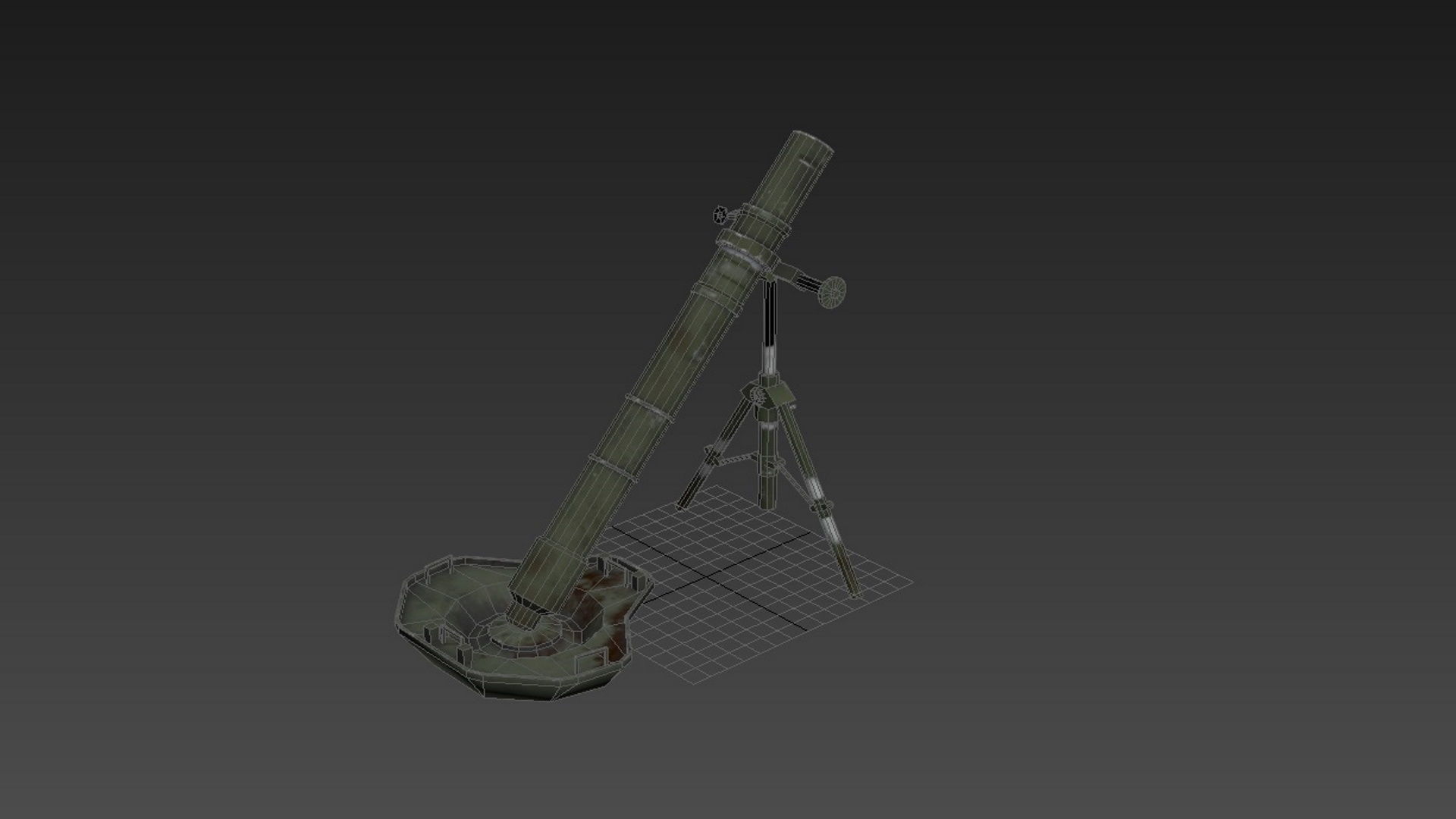 3D model PBP-172 120mm mortar china PLA VR / AR / low-poly | CGTrader