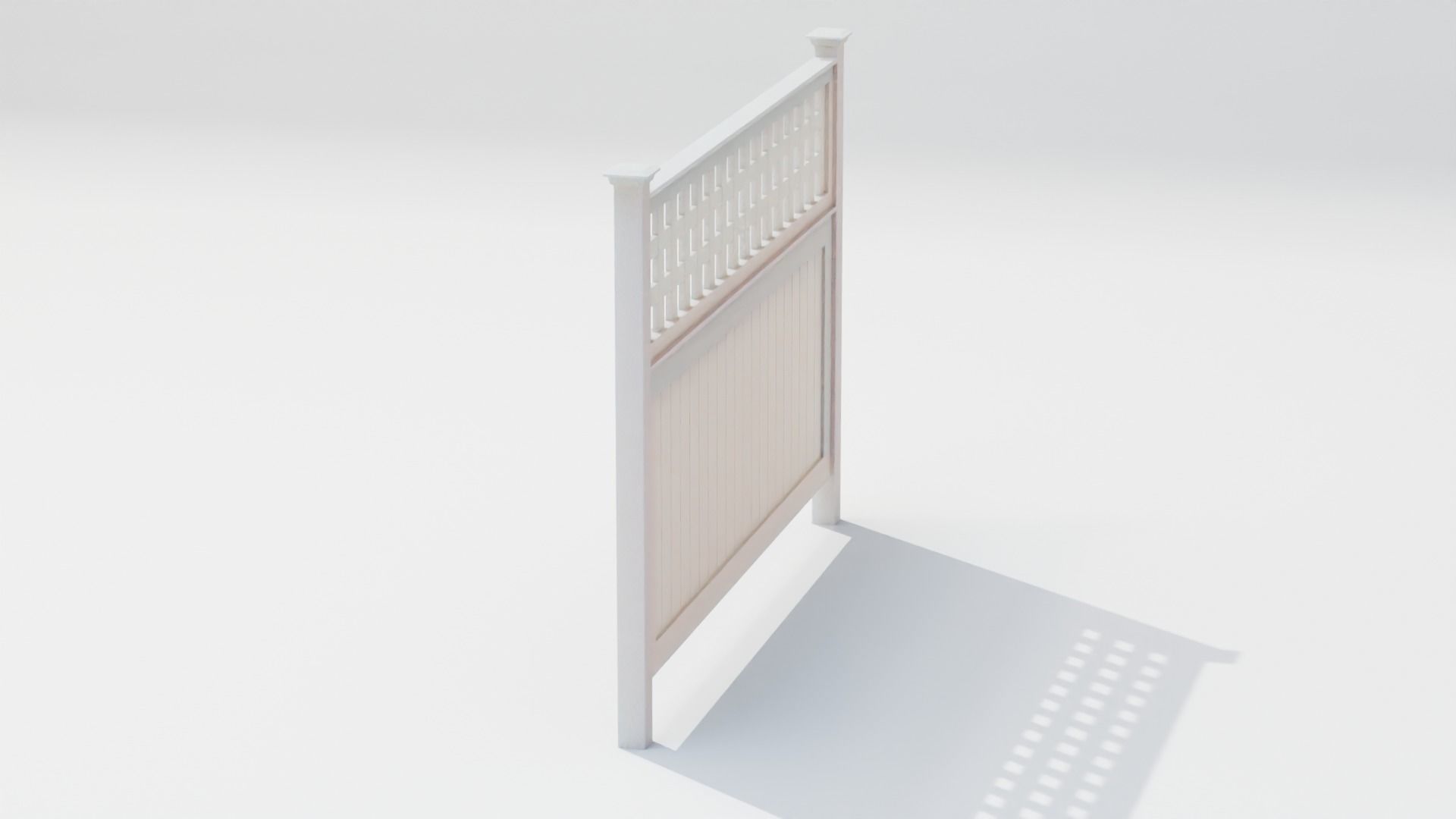 3D model Plastic Lattice Fence VR / AR / low-poly | CGTrader