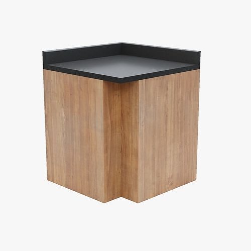 Modern Kitchen Counter Corner 3D model | CGTrader