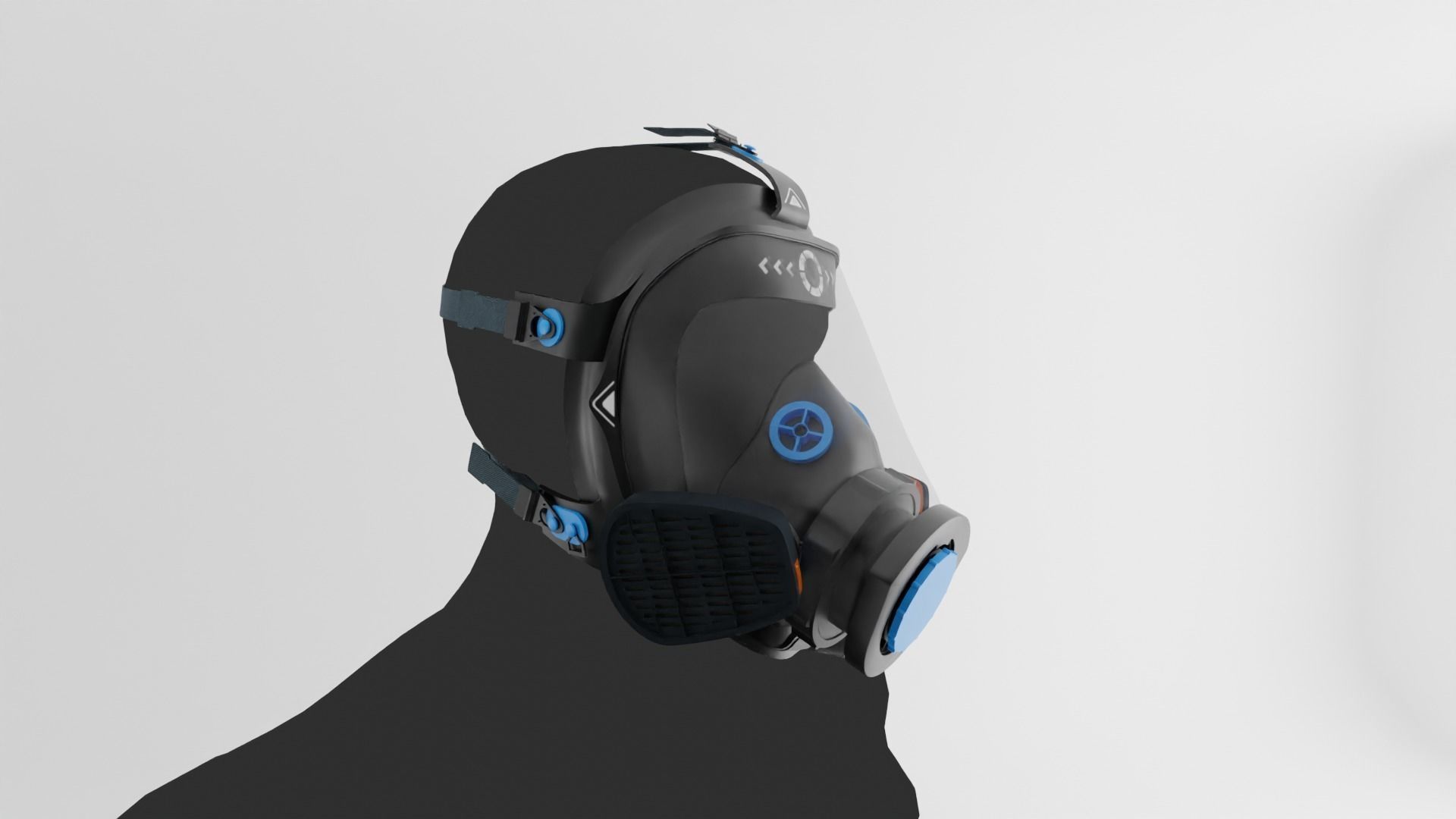 Gas mask unix 5000 sci fi 3D model | CGTrader