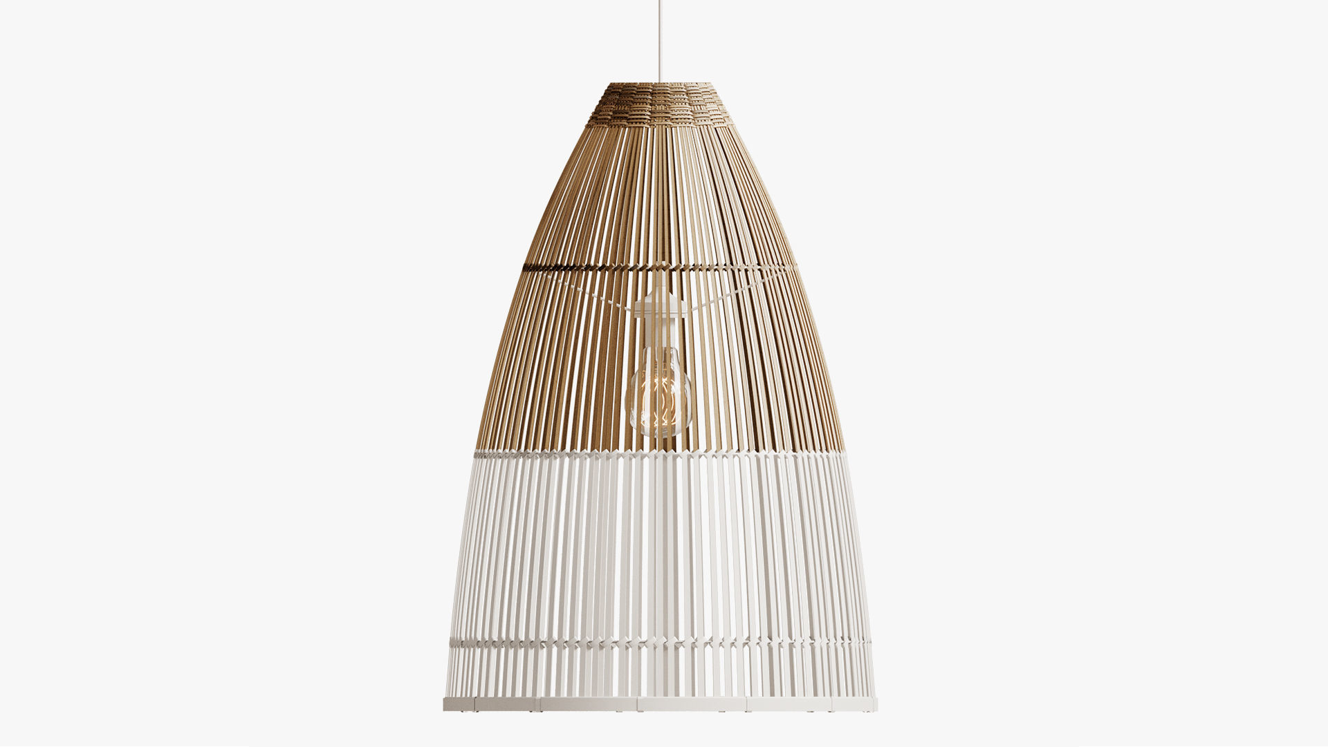 Interior Decoration Bamboo Lamp Shade 3D model | CGTrader