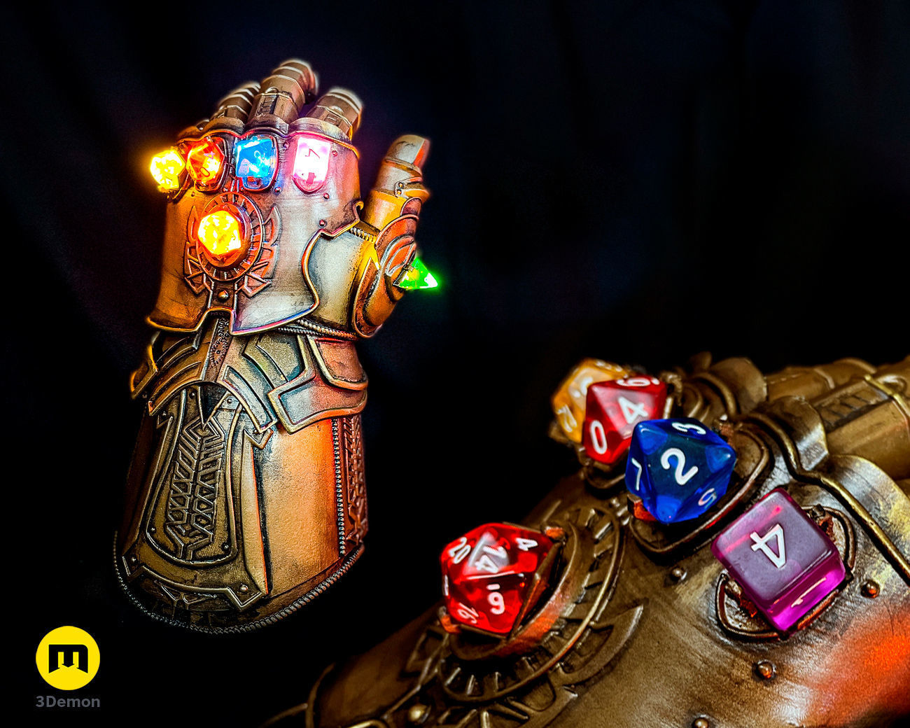 The Infinity Gauntlet - Wearable DnD Dice Holder 3D model 3D printable ...