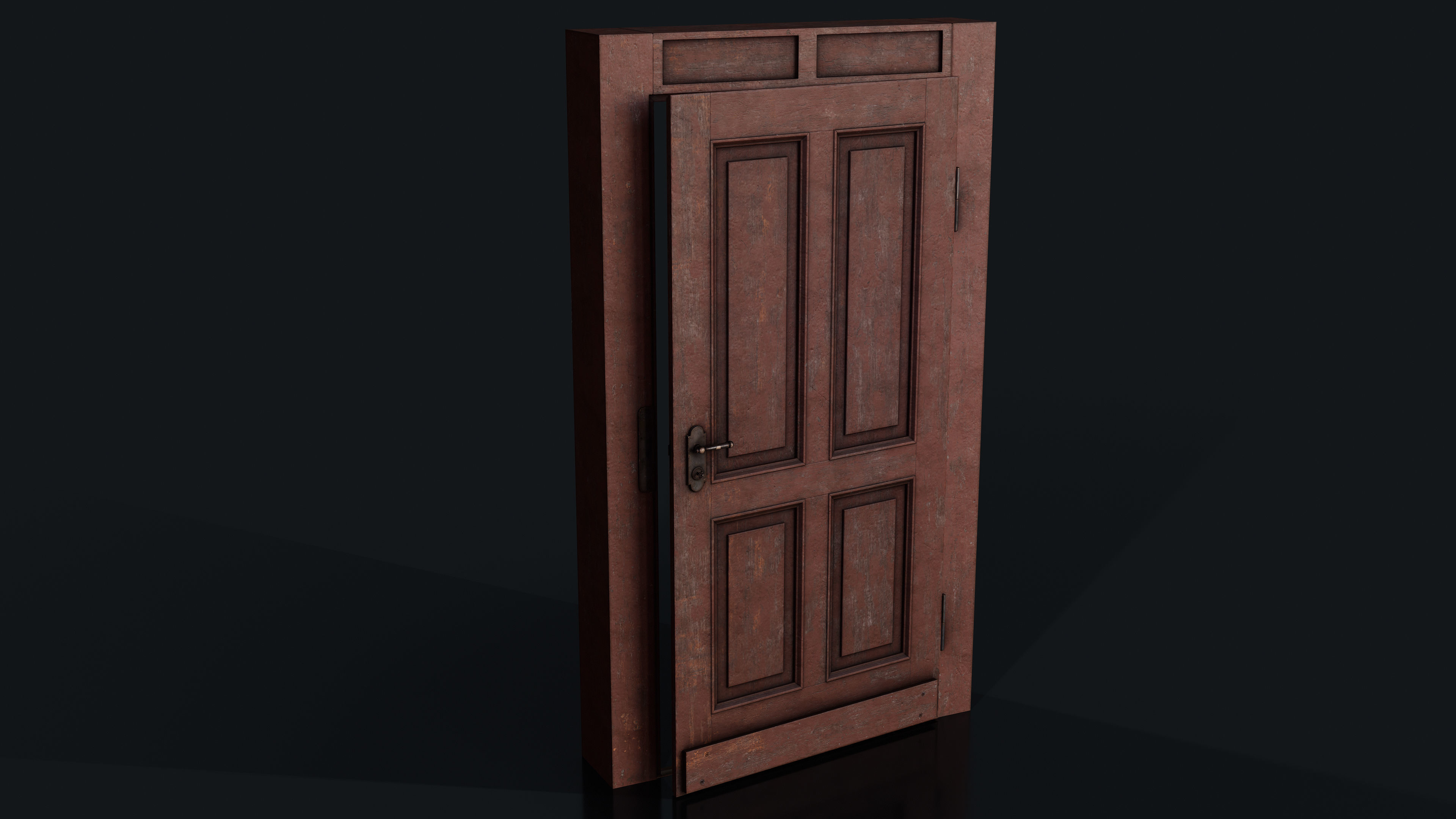 3D model Old Bedroom Door VR / AR / lowpoly CGTrader
