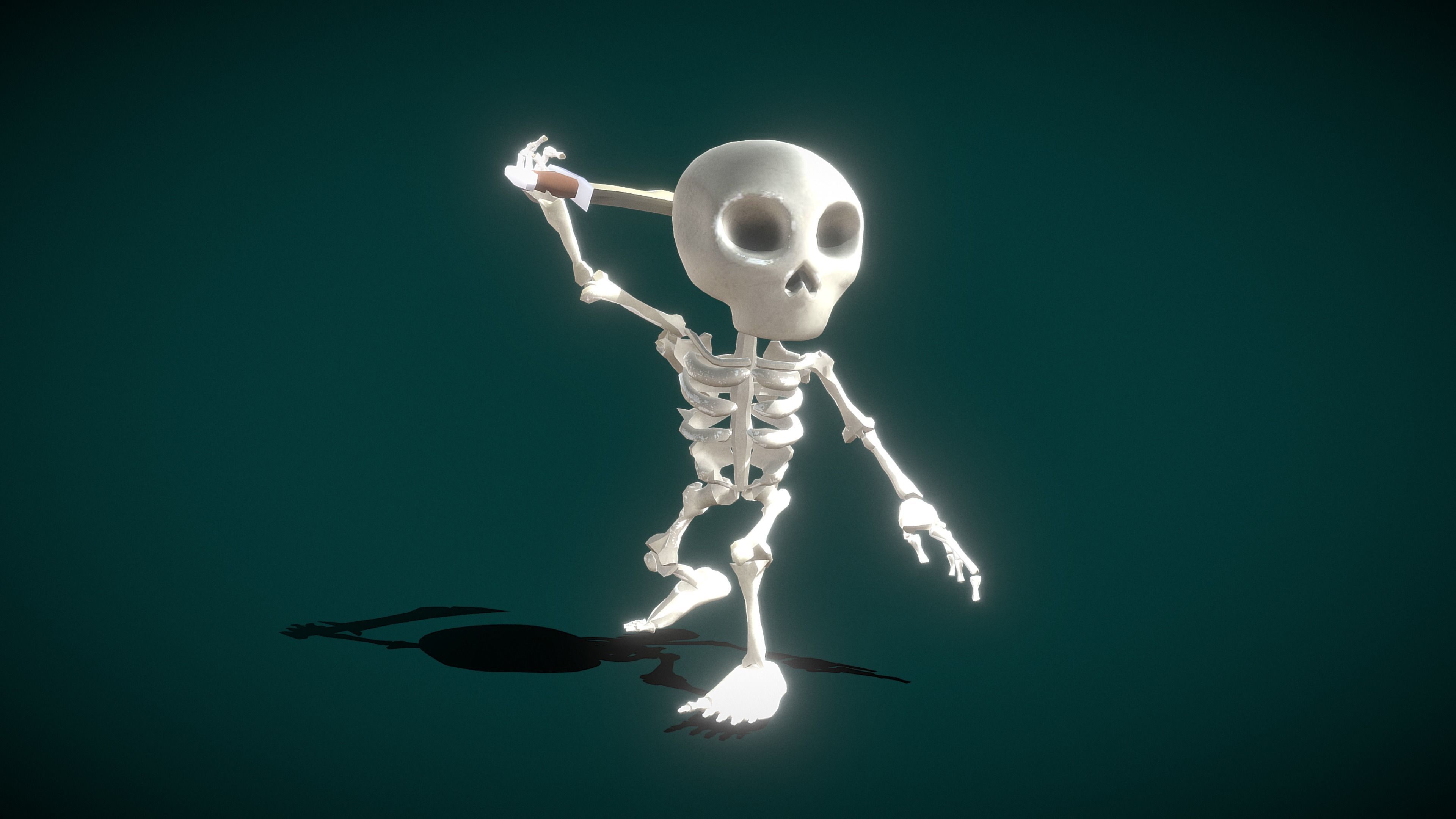 Skeleton Soldier Rig 3D model Skeleton Soldier VR / AR / low-poly rigged animated | CGTrader
