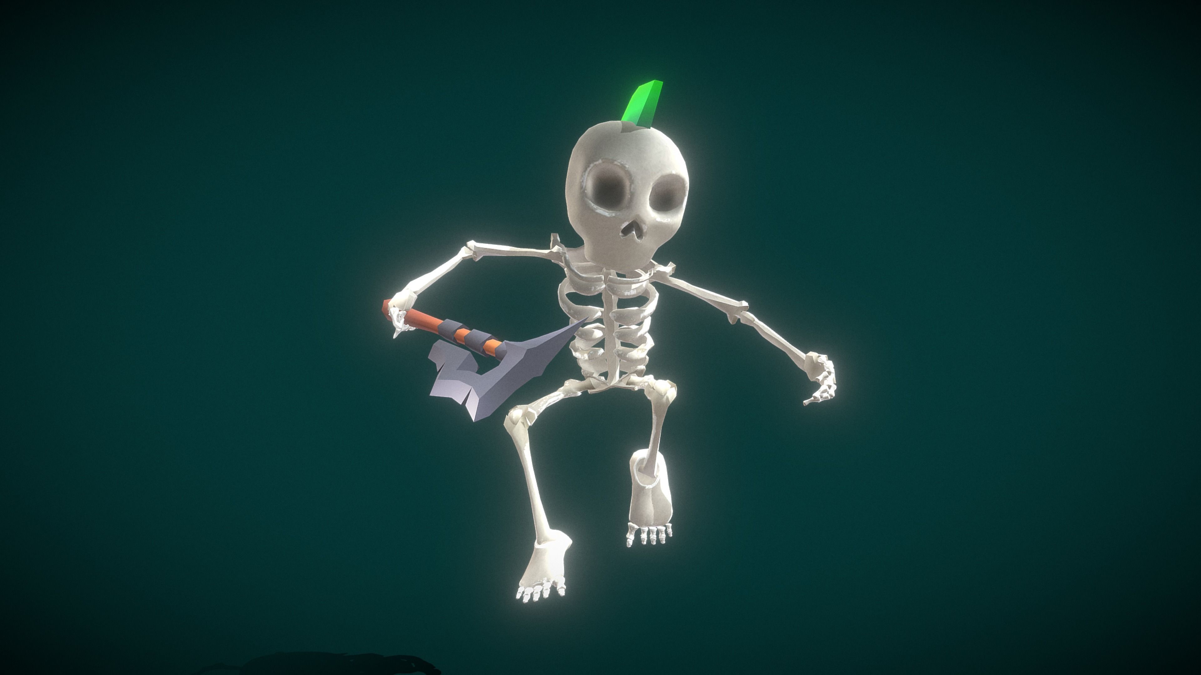 Skeleton Soldier Rig 3D model Skeleton Soldier VR / AR / low-poly rigged animated | CGTrader