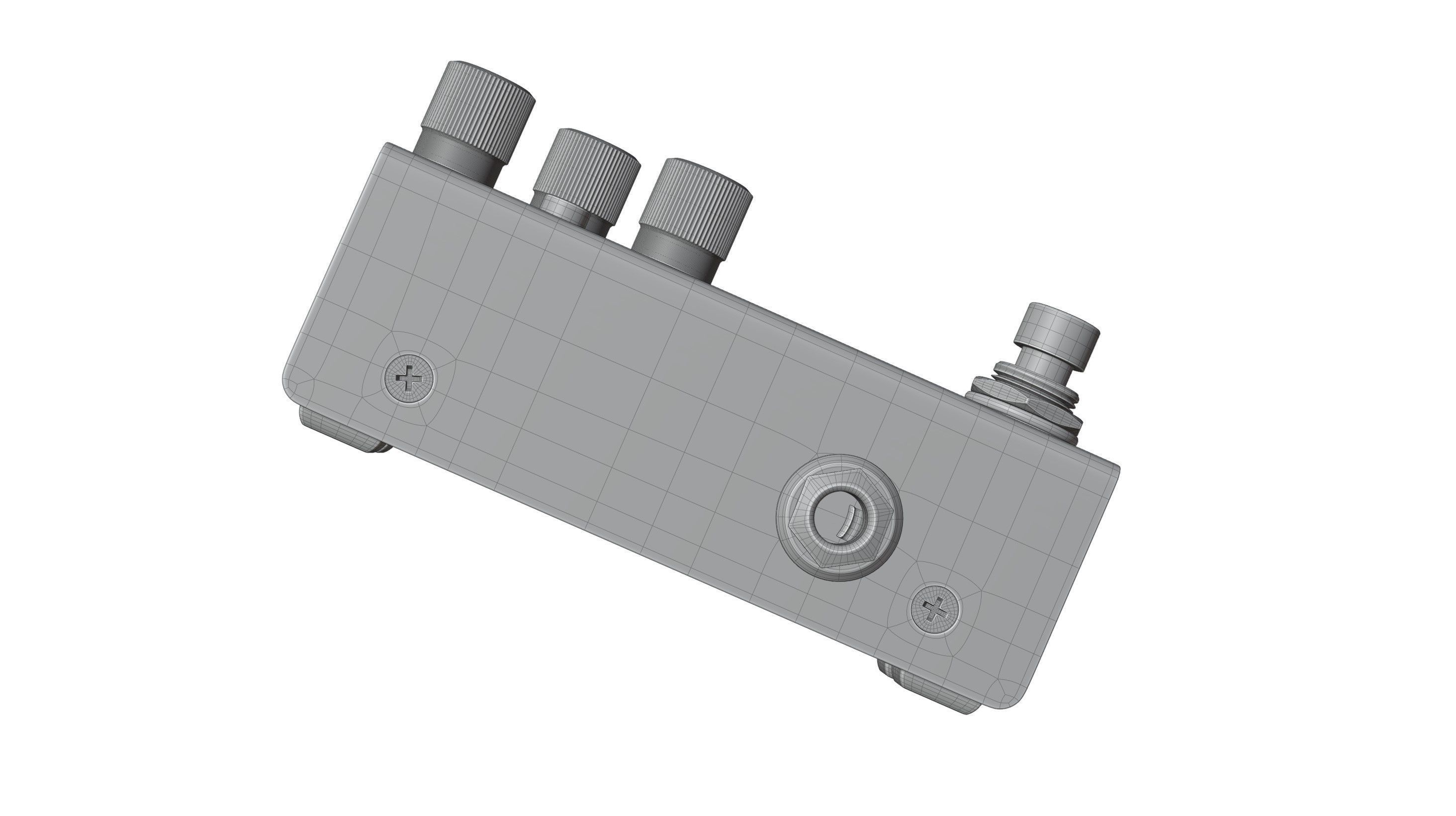 Aguilar Storm King Bass Distortion Fuzz Pedal 3D model | CGTrader