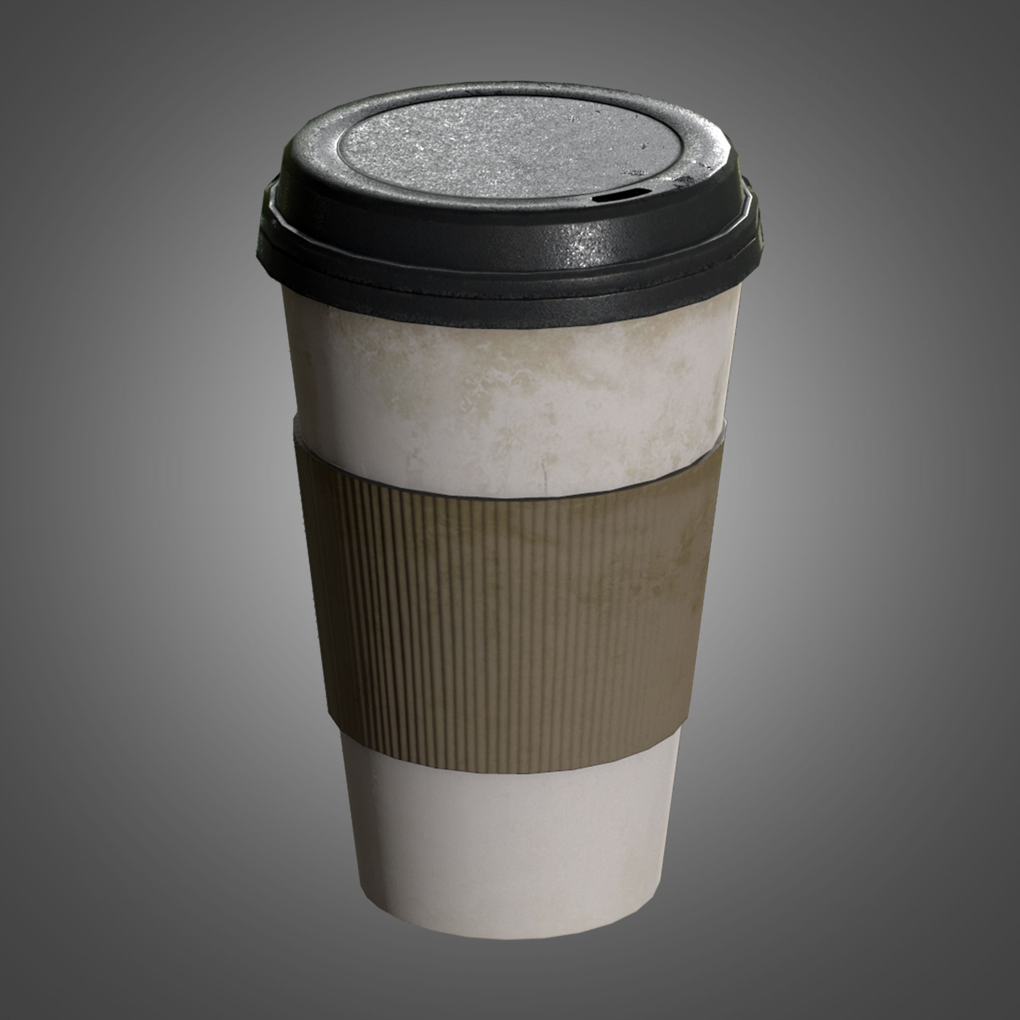 Commercial Coffee Cups - PBR Game Ready Low-poly  3D model