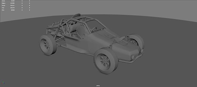 3D model Dune Buggy PUBG Untextured VR / AR / low-poly | CGTrader