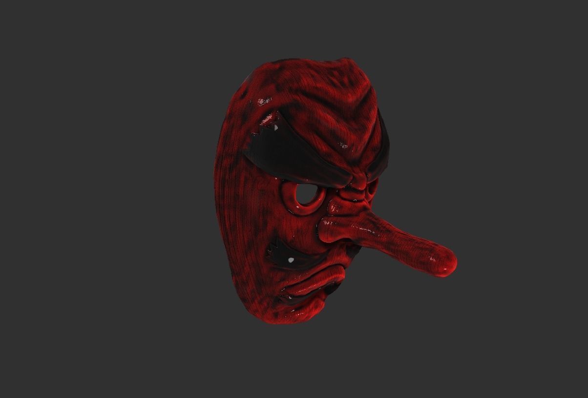 Sakonji Urokodaki from kimetsu no yaiba demon slayer mask 3D model 3D