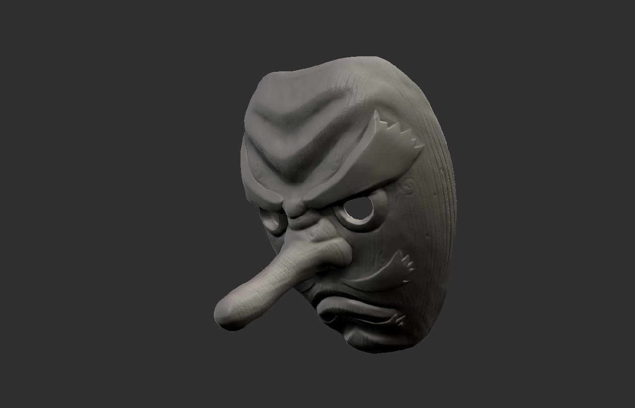 Sakonji Urokodaki from kimetsu no yaiba demon slayer mask 3D model 3D