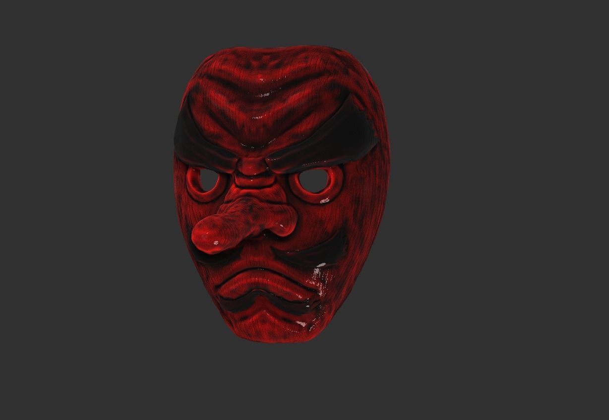 Sakonji Urokodaki from kimetsu no yaiba demon slayer mask 3D model 3D