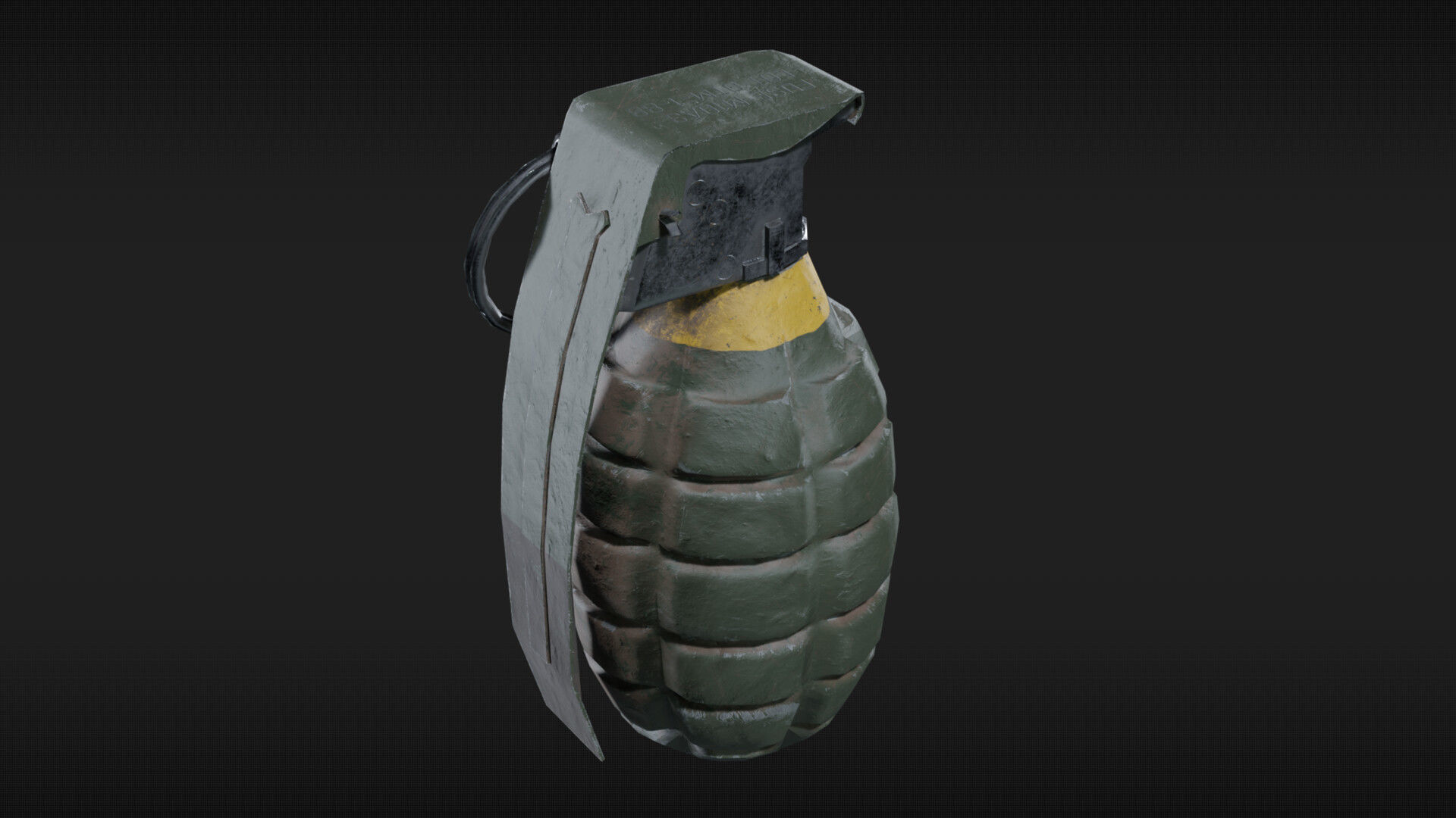 3d Model Mk2 Grenade Game Asset Vr Ar Low Poly Cgtrader