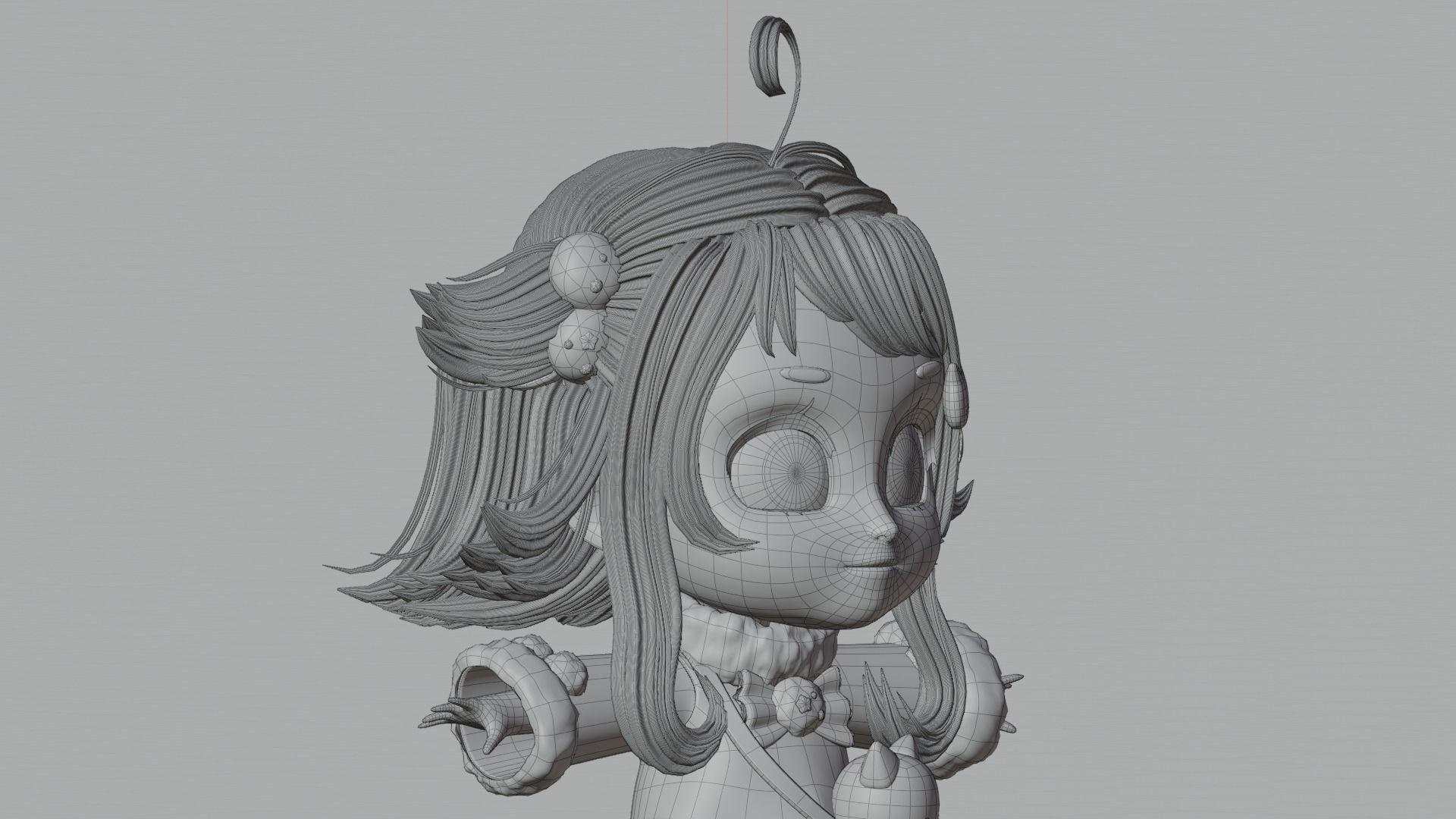 Chibi Character - Ready to rig 3D model | CGTrader