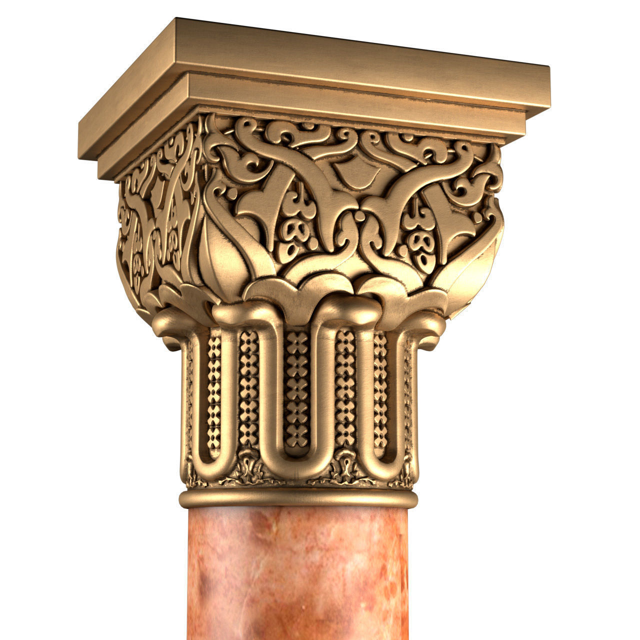 Column in oriental style Arabic columns 3D model | CGTrader
