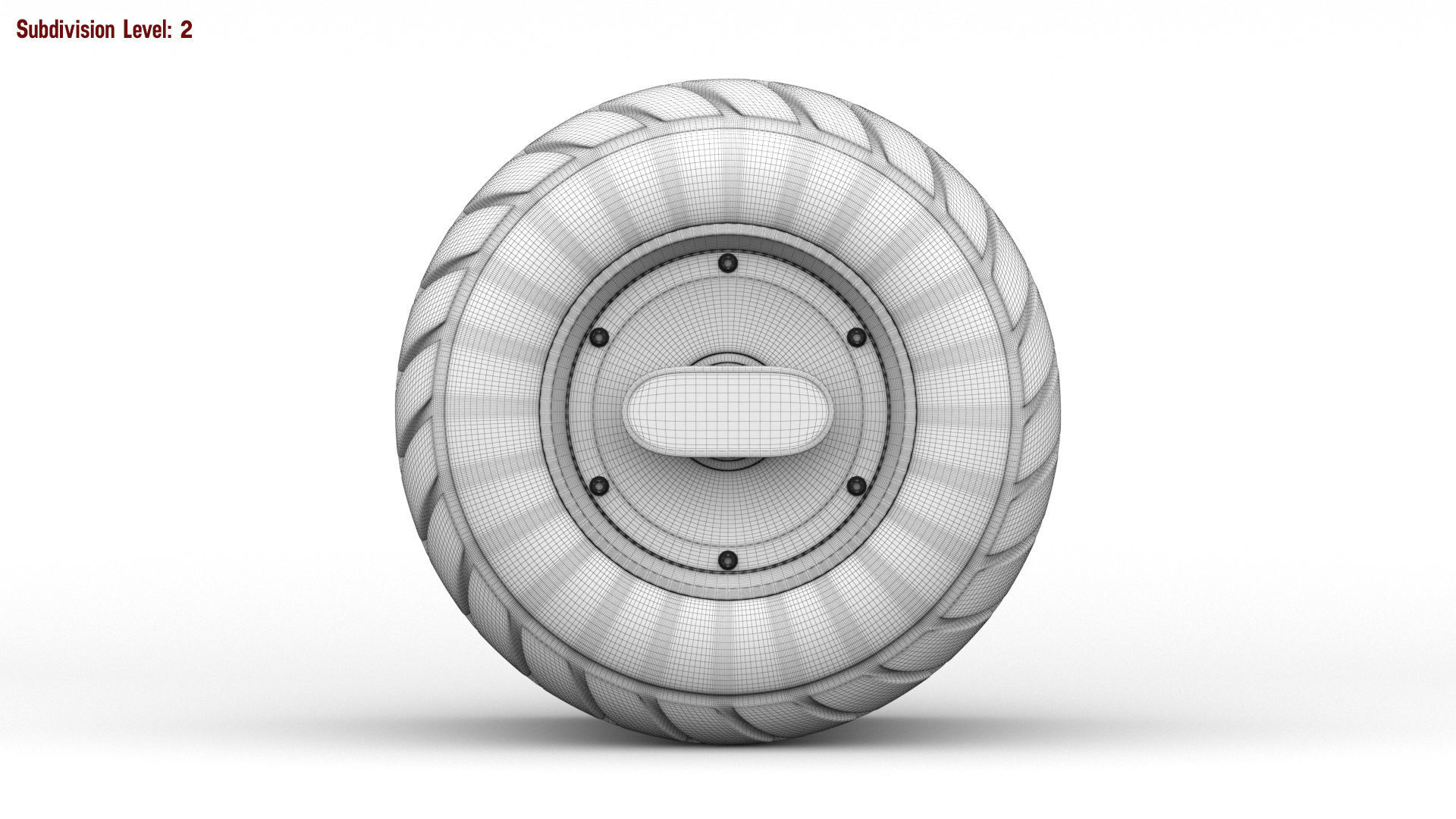 Dirty Hoosier Tire OneWheel 3D model CGTrader
