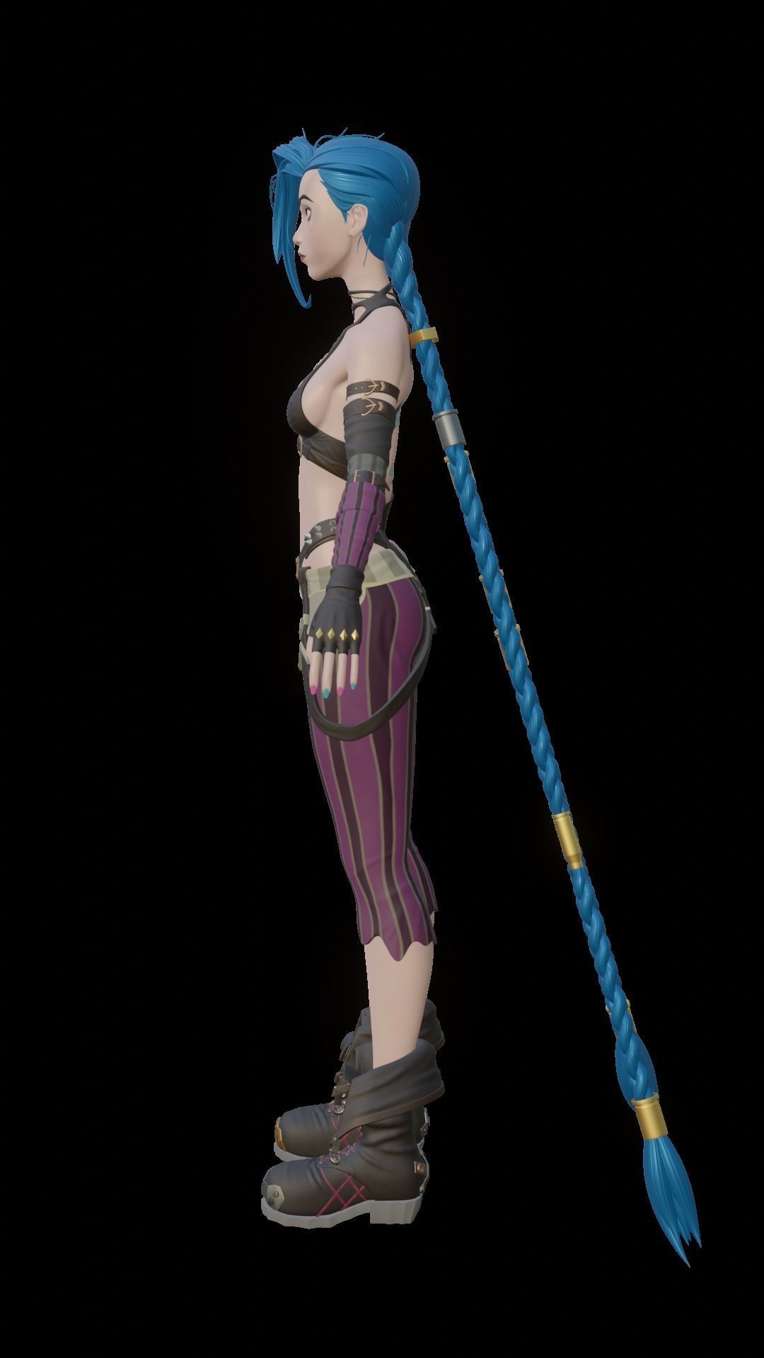 Arcane Jinx 3D model rigged | CGTrader