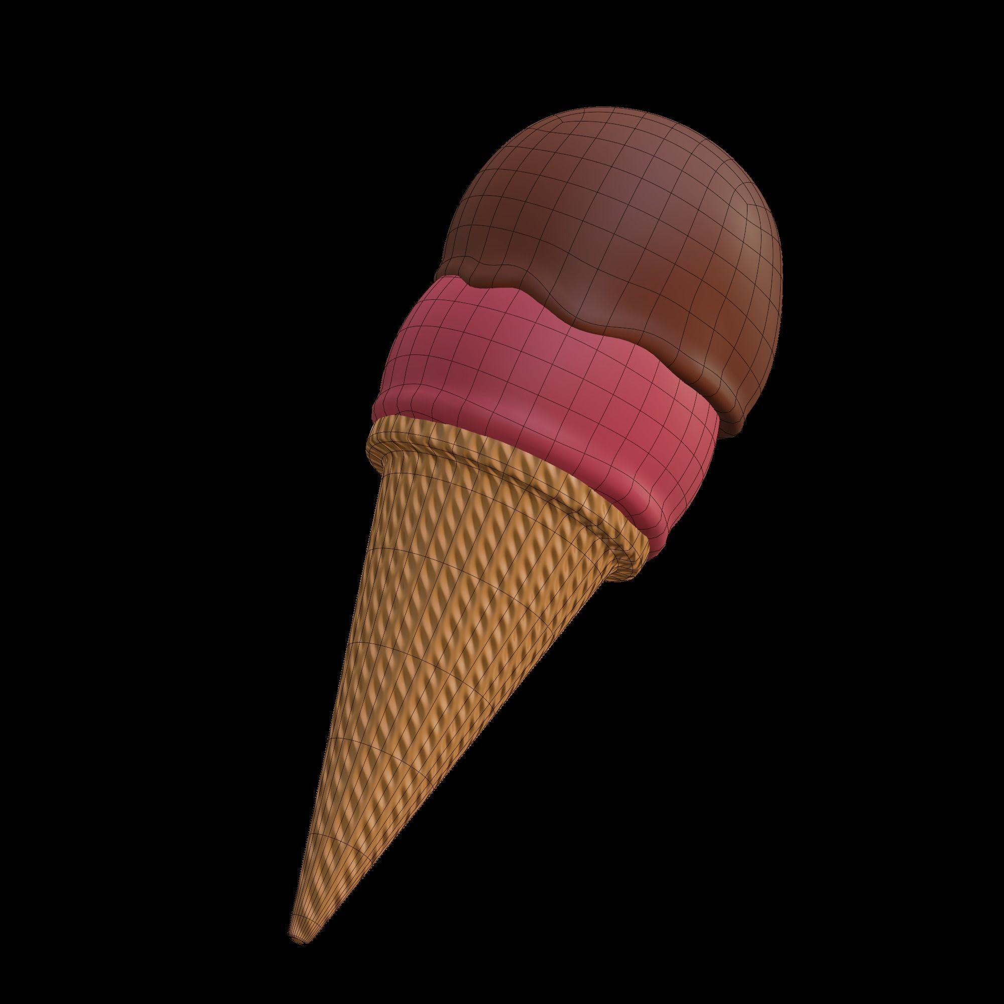 Ice Cream Cone 3D model CGTrader