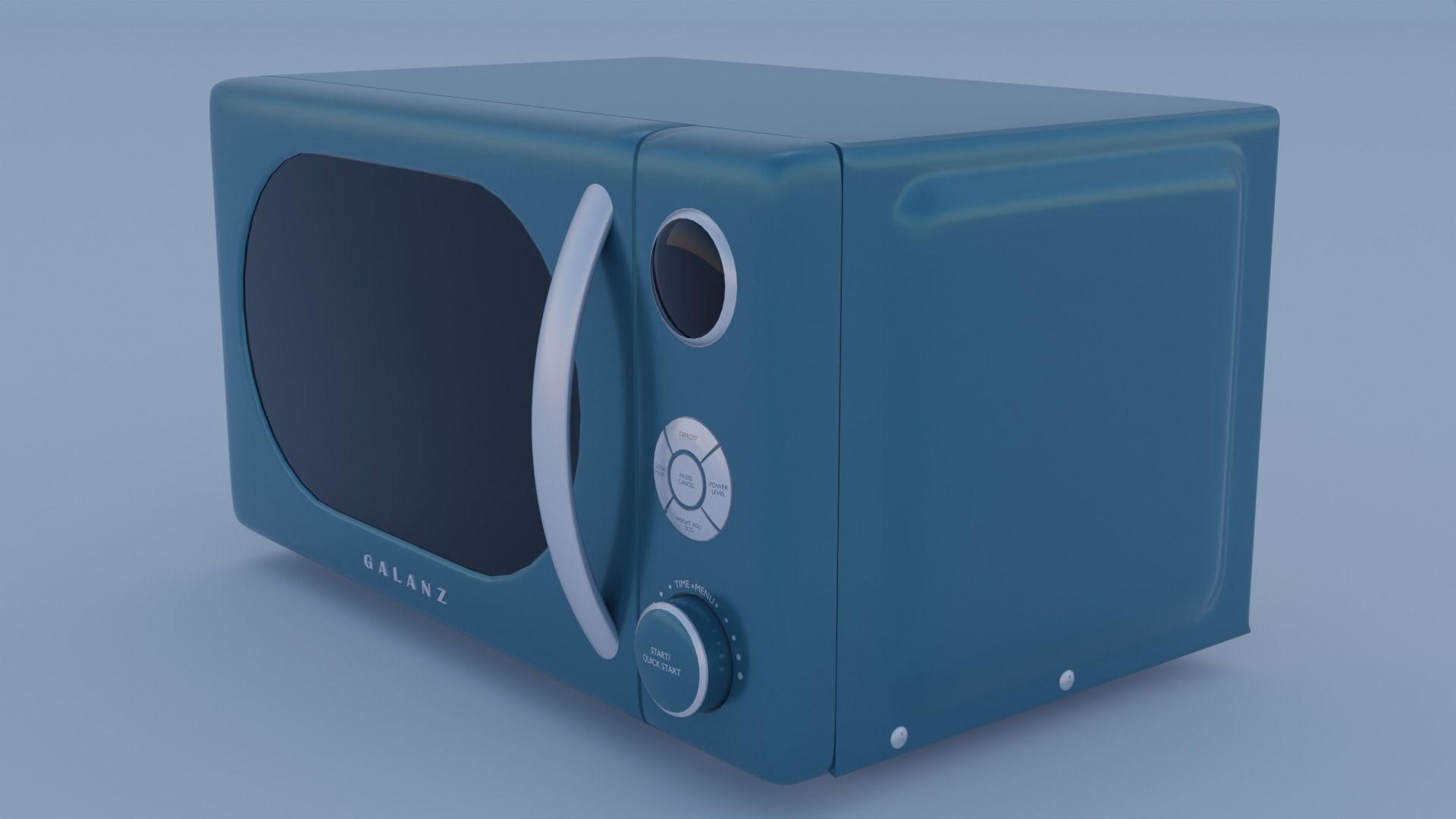 Galanz Retro Microwave Oven 3D model CGTrader