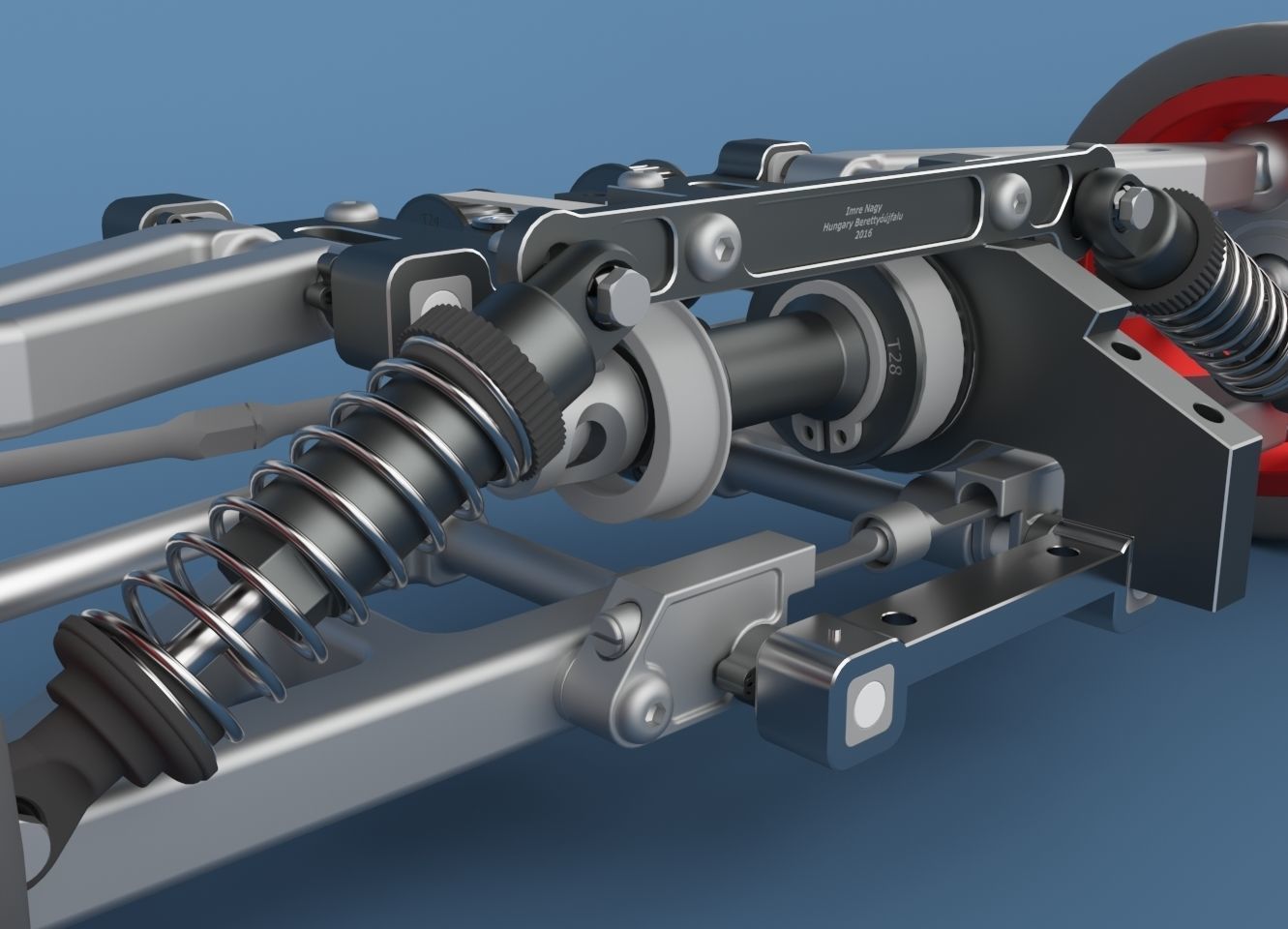 Car Suspension 3D model CGTrader