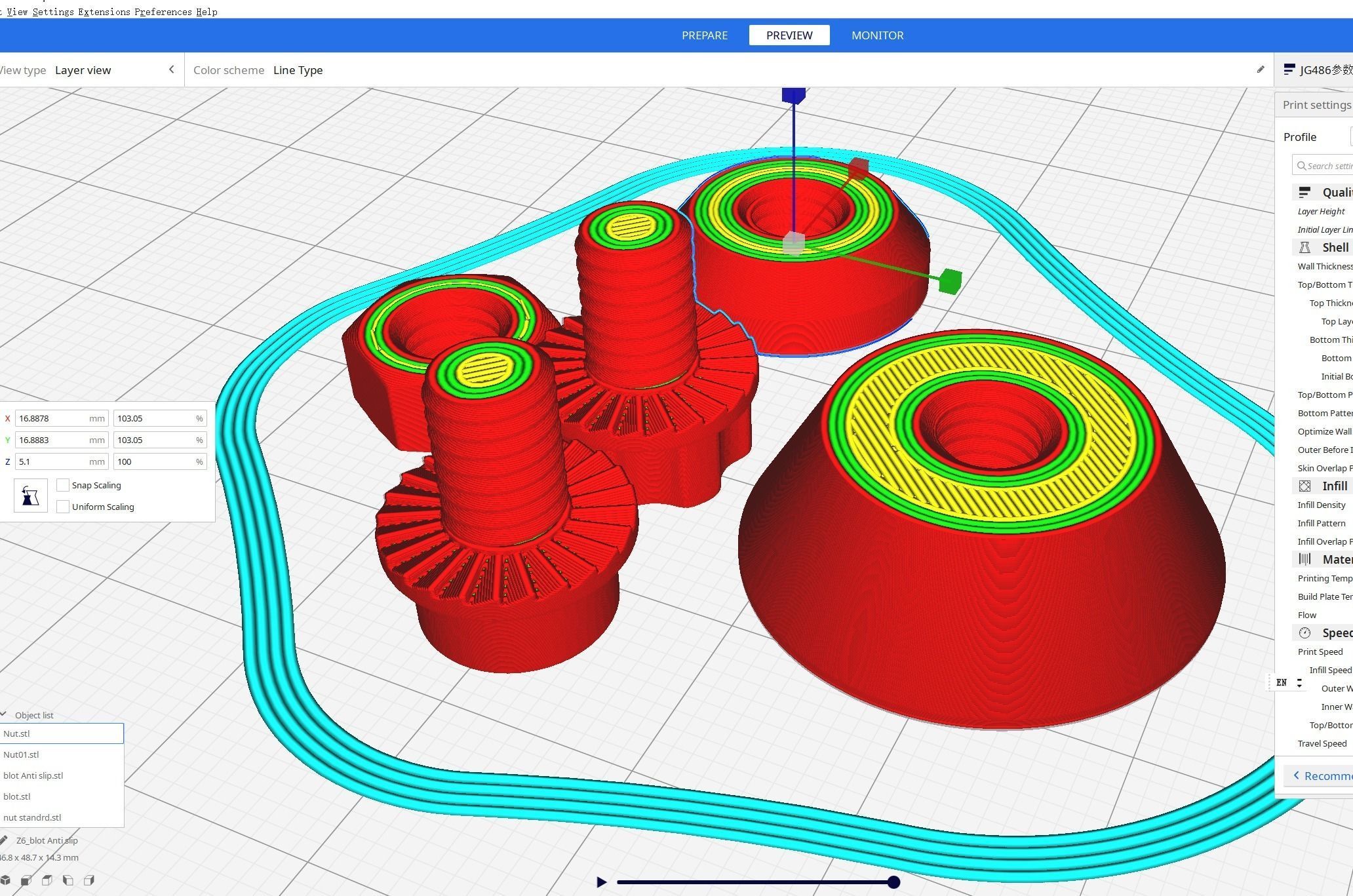 M6 flange face socket head cap screw printable fusion model 3D model 3D