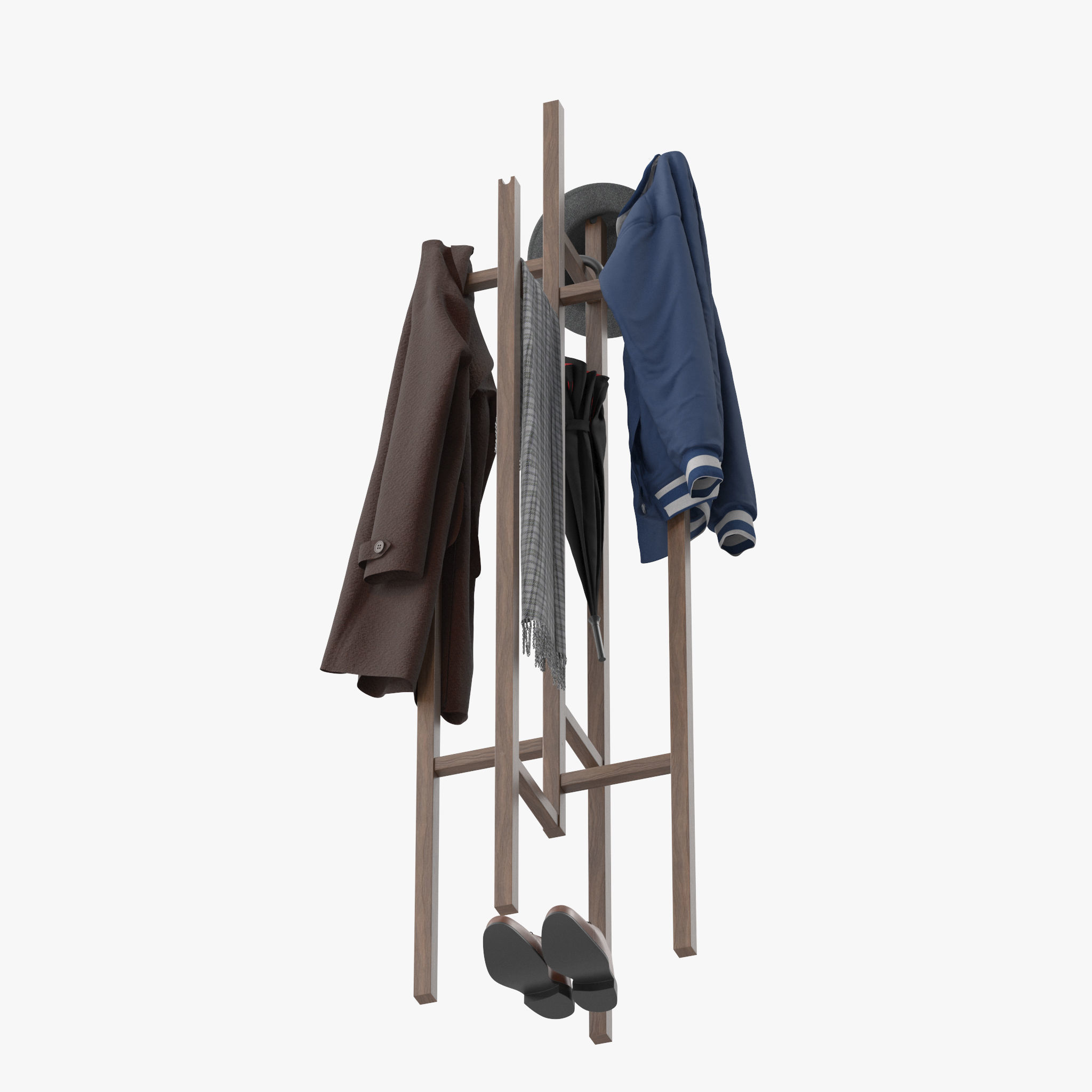 Atwood Coat Rack 3D model | CGTrader