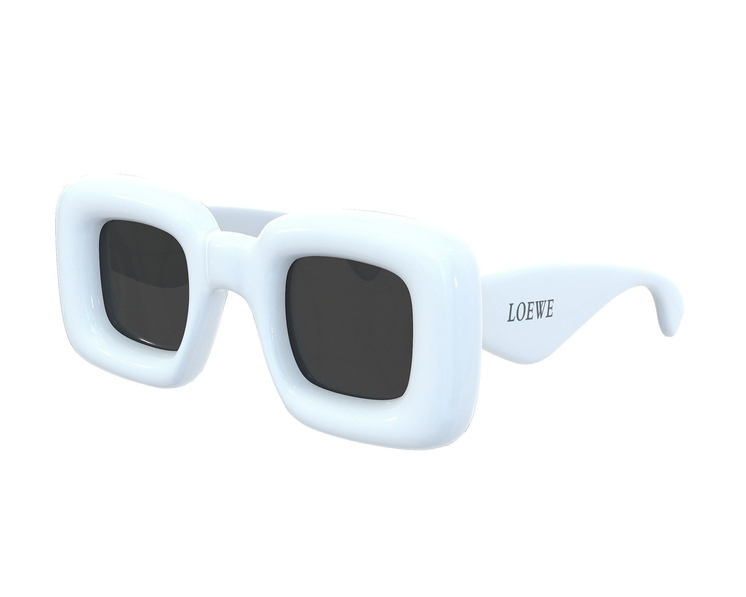 loewe inflated rectangular sunglasses