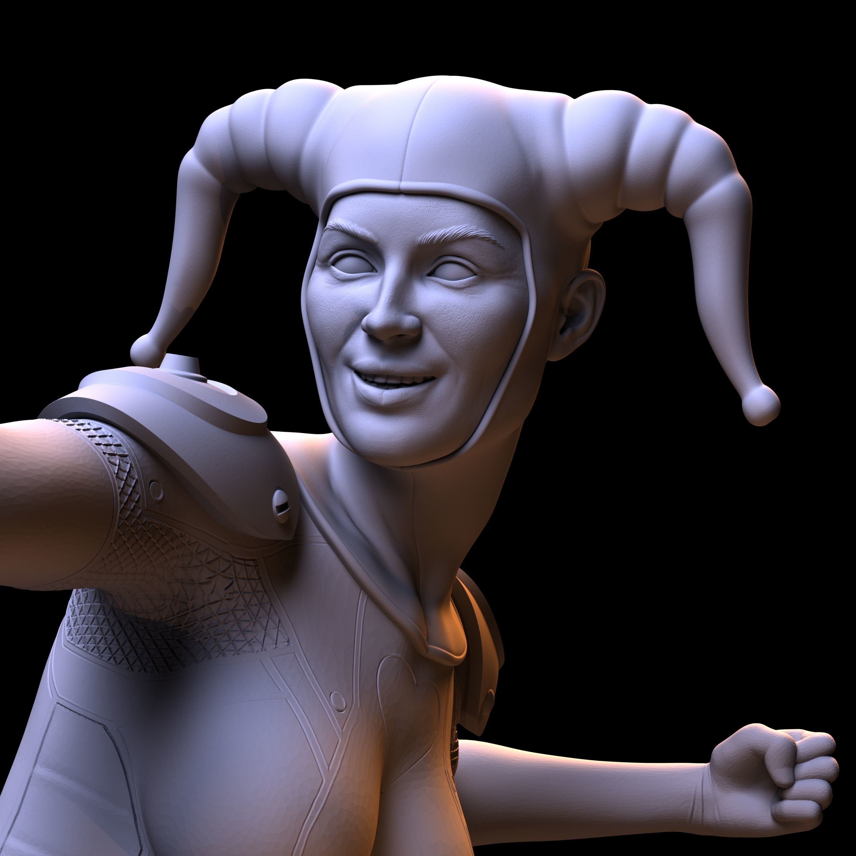 HARLEY QUINN CRAZY GIRL IN LOVE 3D model 3D printable CGTrader