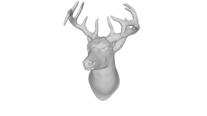 Deer head 3D model 3D model 3D printable | CGTrader
