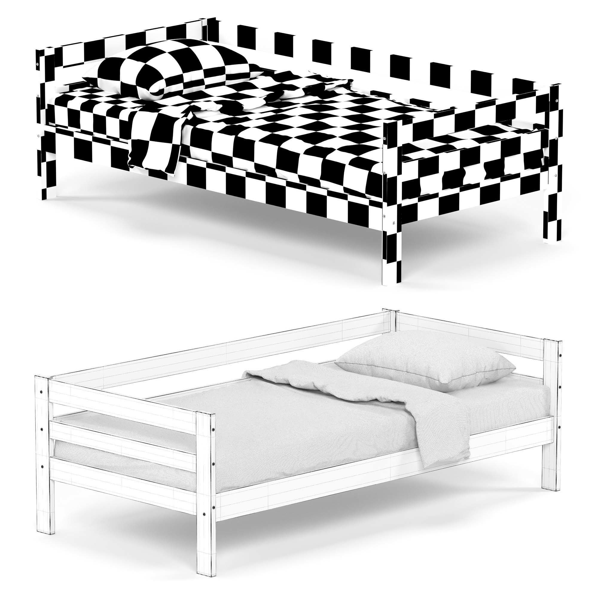 COZY childrens bed 3D model CGTrader