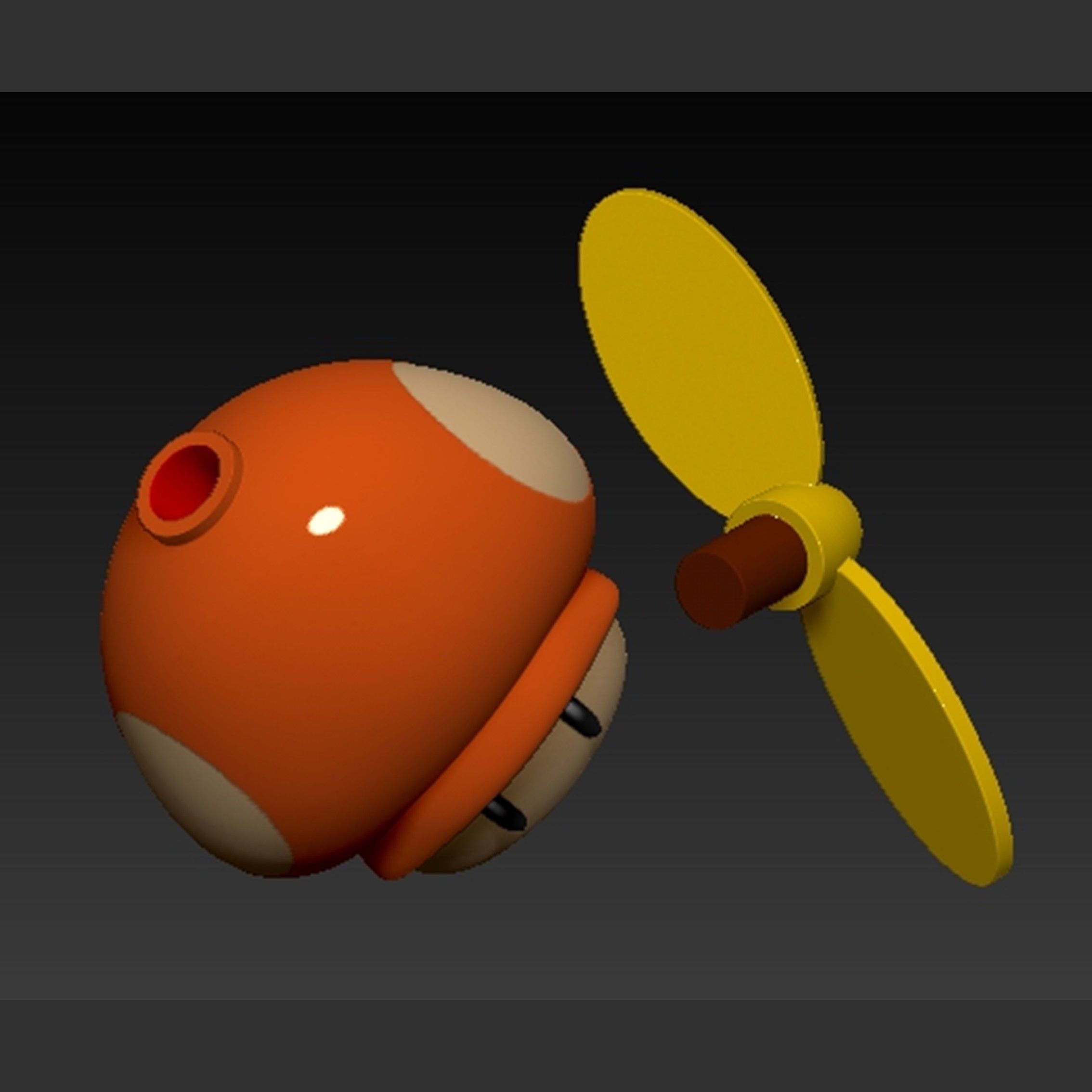 Mario Propeller Mushroom 3D model 3D printable CGTrader